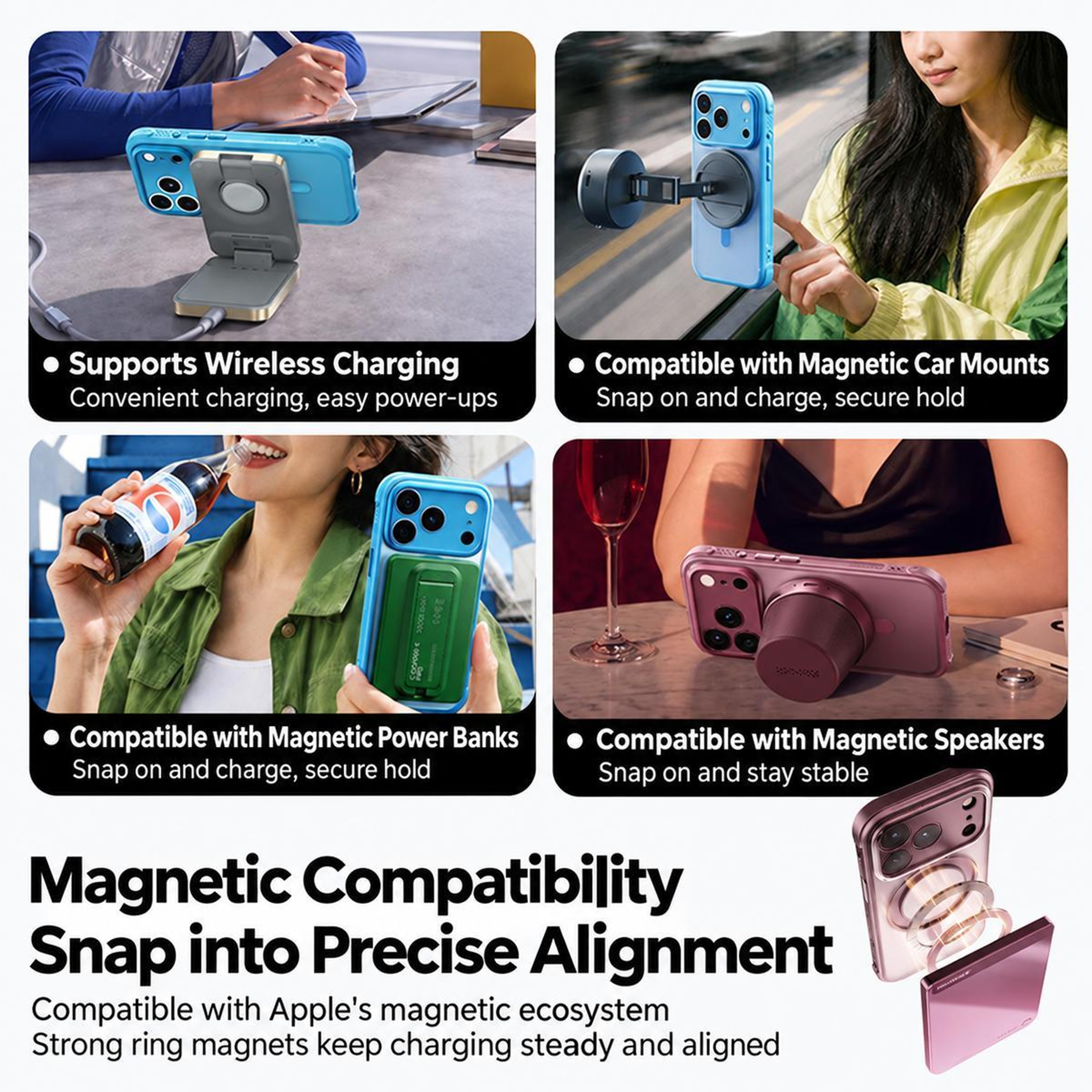 IPhone 18 Pro Max Magnetic Case With 360 Rotating Stand 3