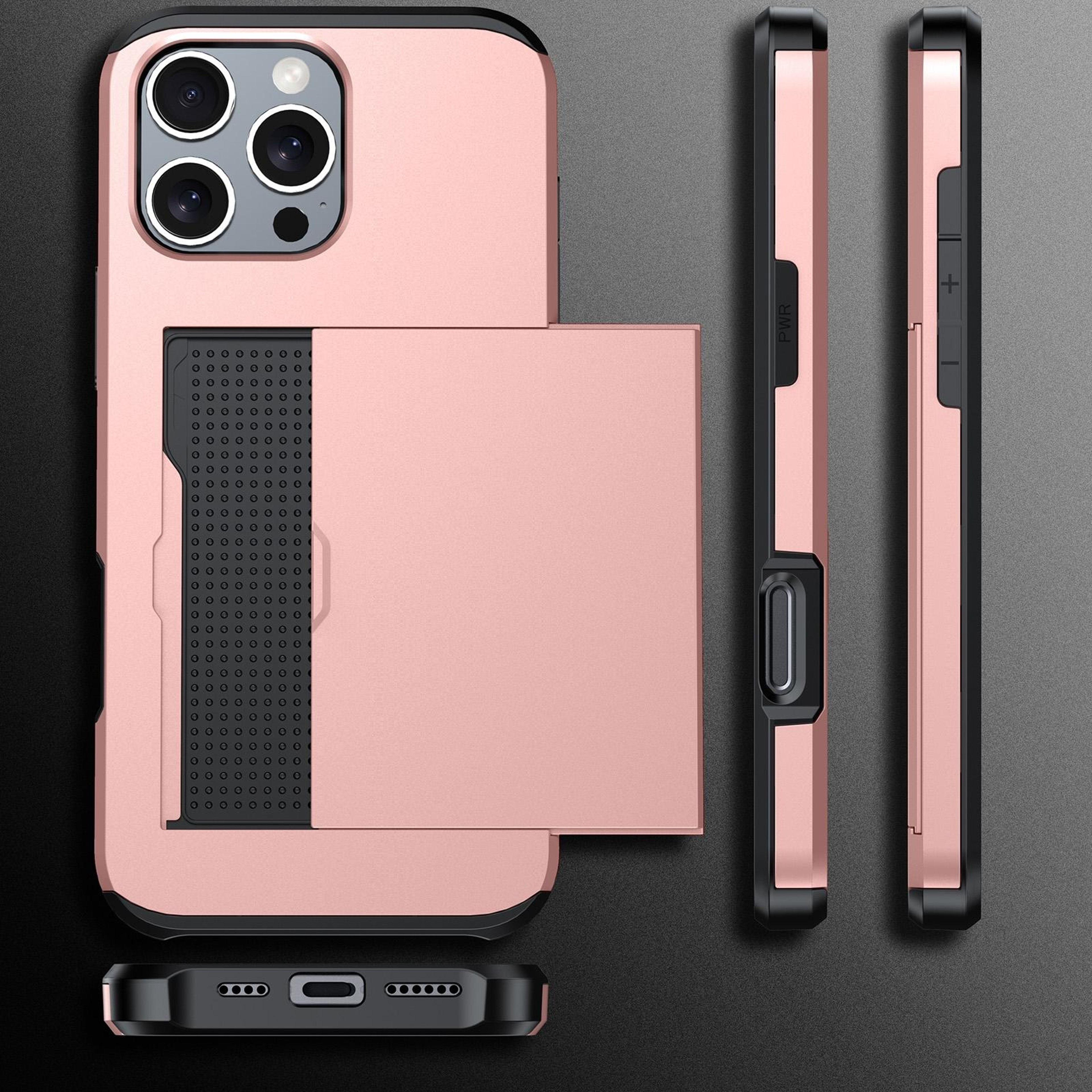 IPhone 18 Pro Max Shockproof Armor Case With Card Slot 1