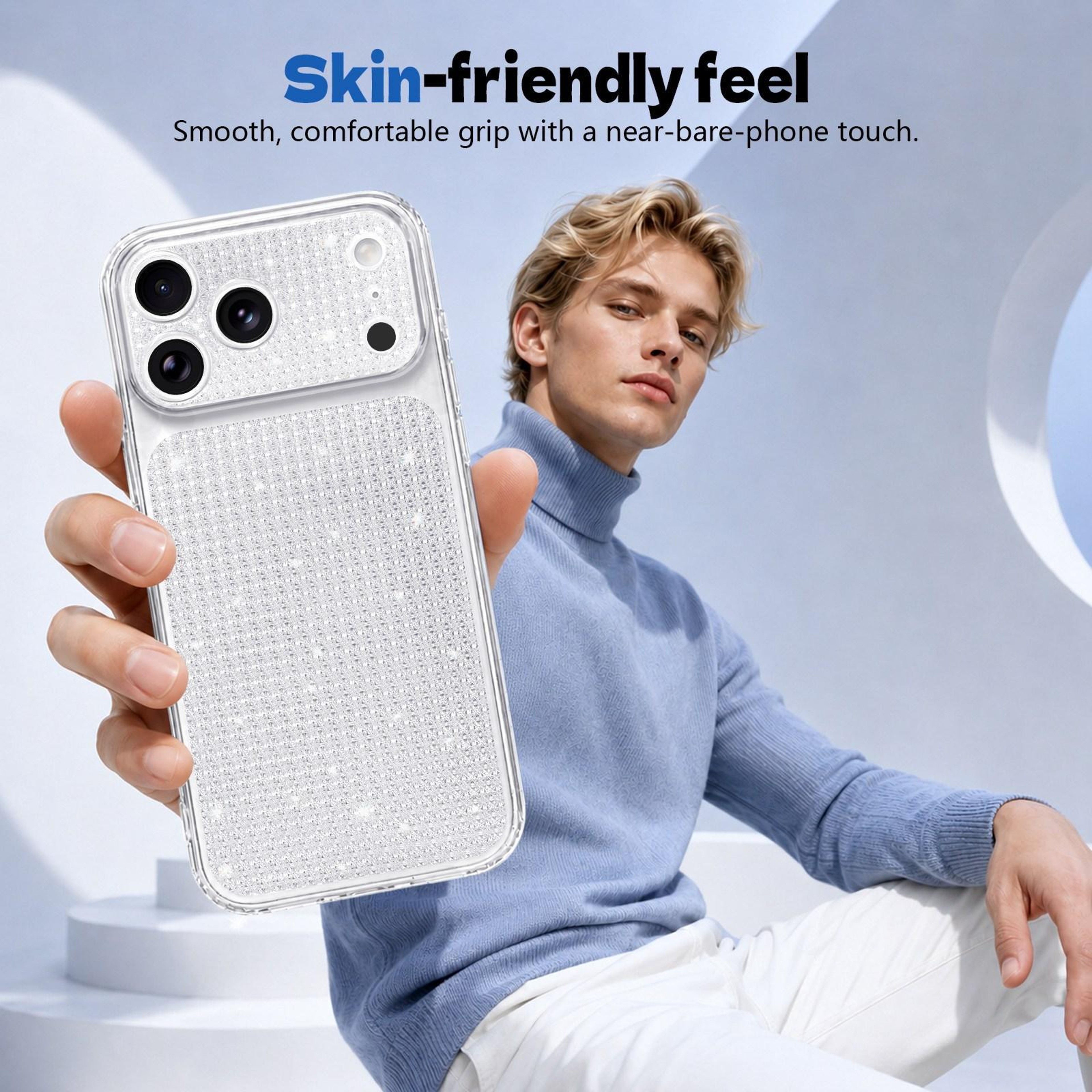 IPhone 18 Pro Max Sparkling Rhinestone Airbag Protective Case 5