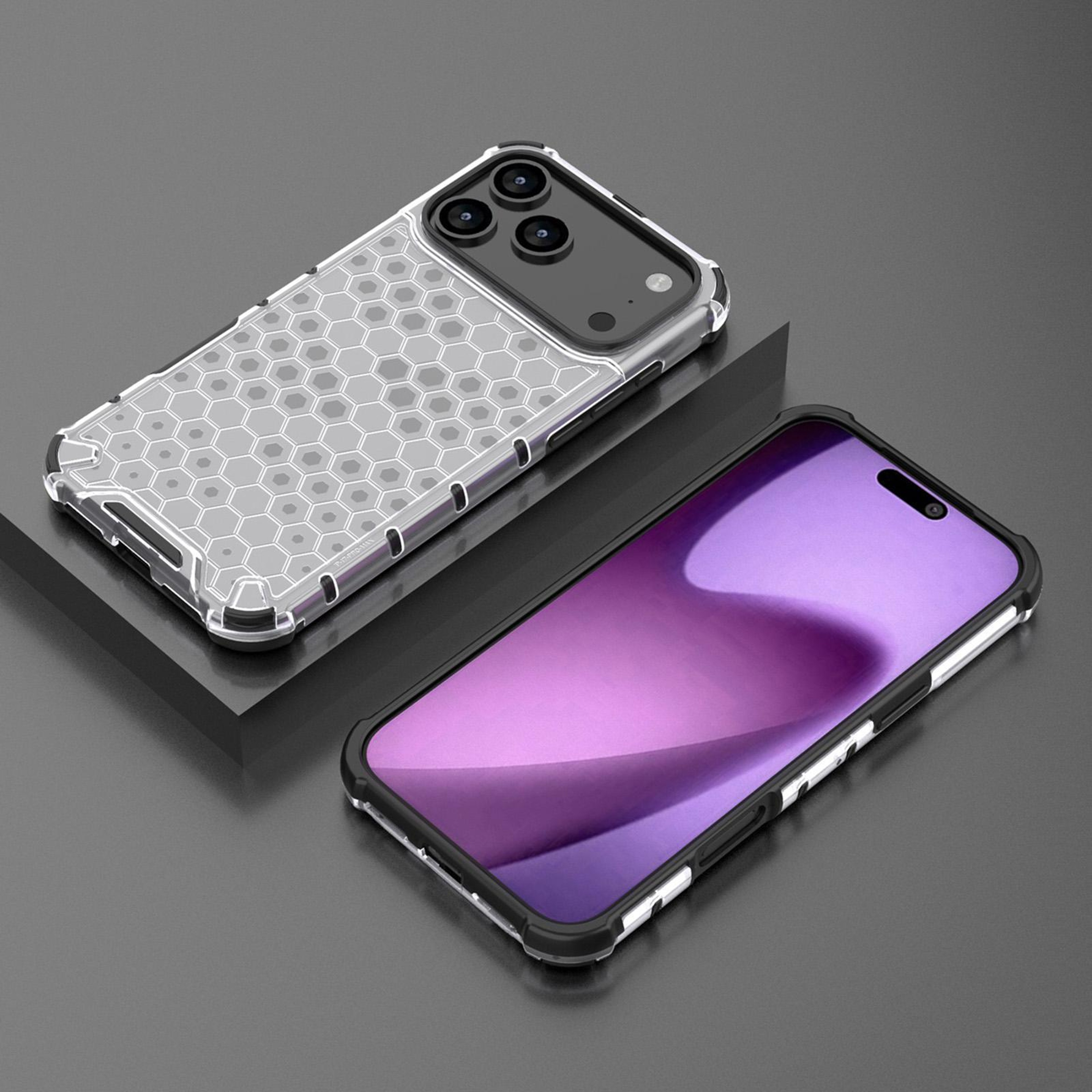 IPhone 18 Pro Honeycomb Shockproof TPU PC Phone Case 5