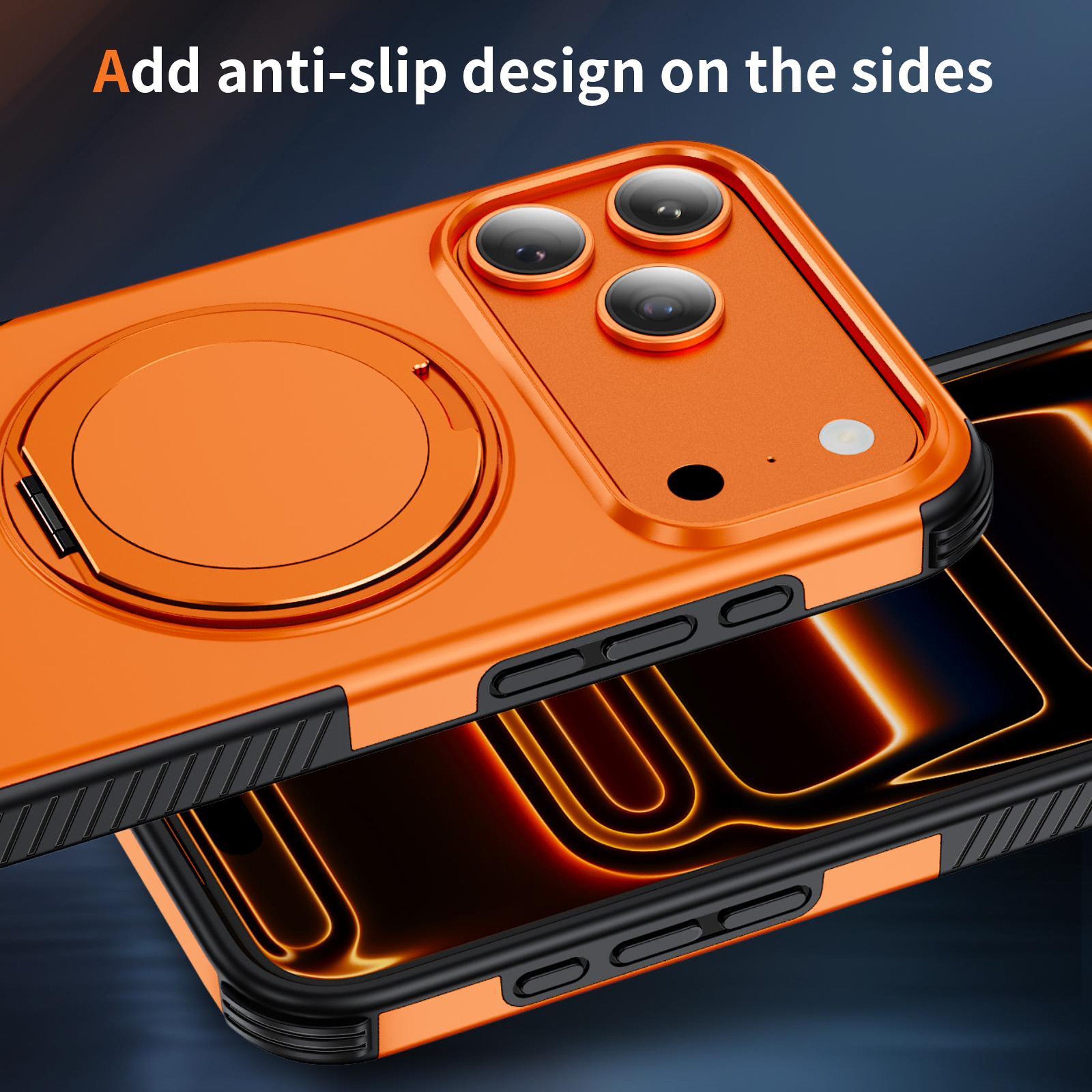 18 Pro Magnetic 360 Rotating Holder Phone Case 1