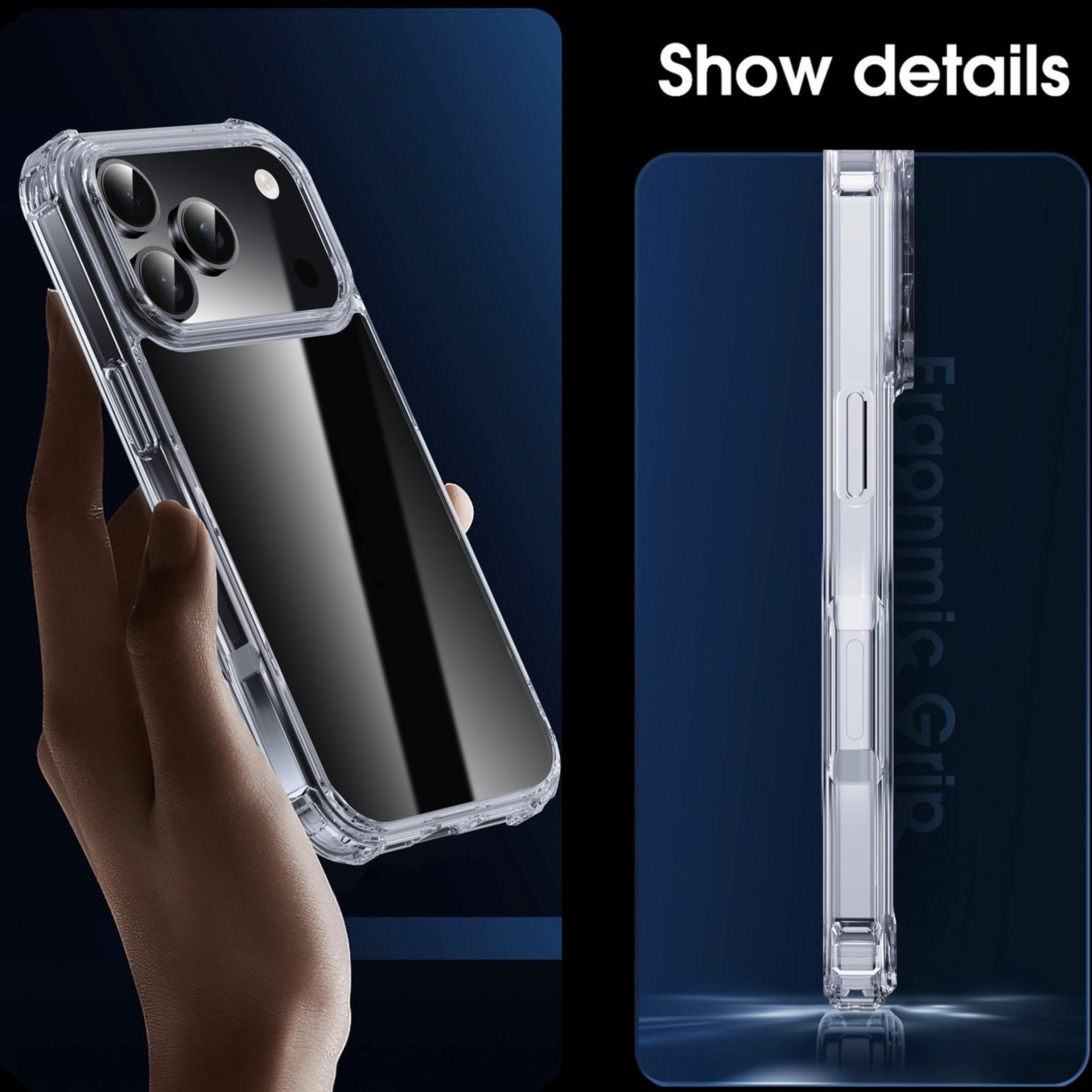iPhone 18 Pro Clear PC and TPU Protective Case – view 9