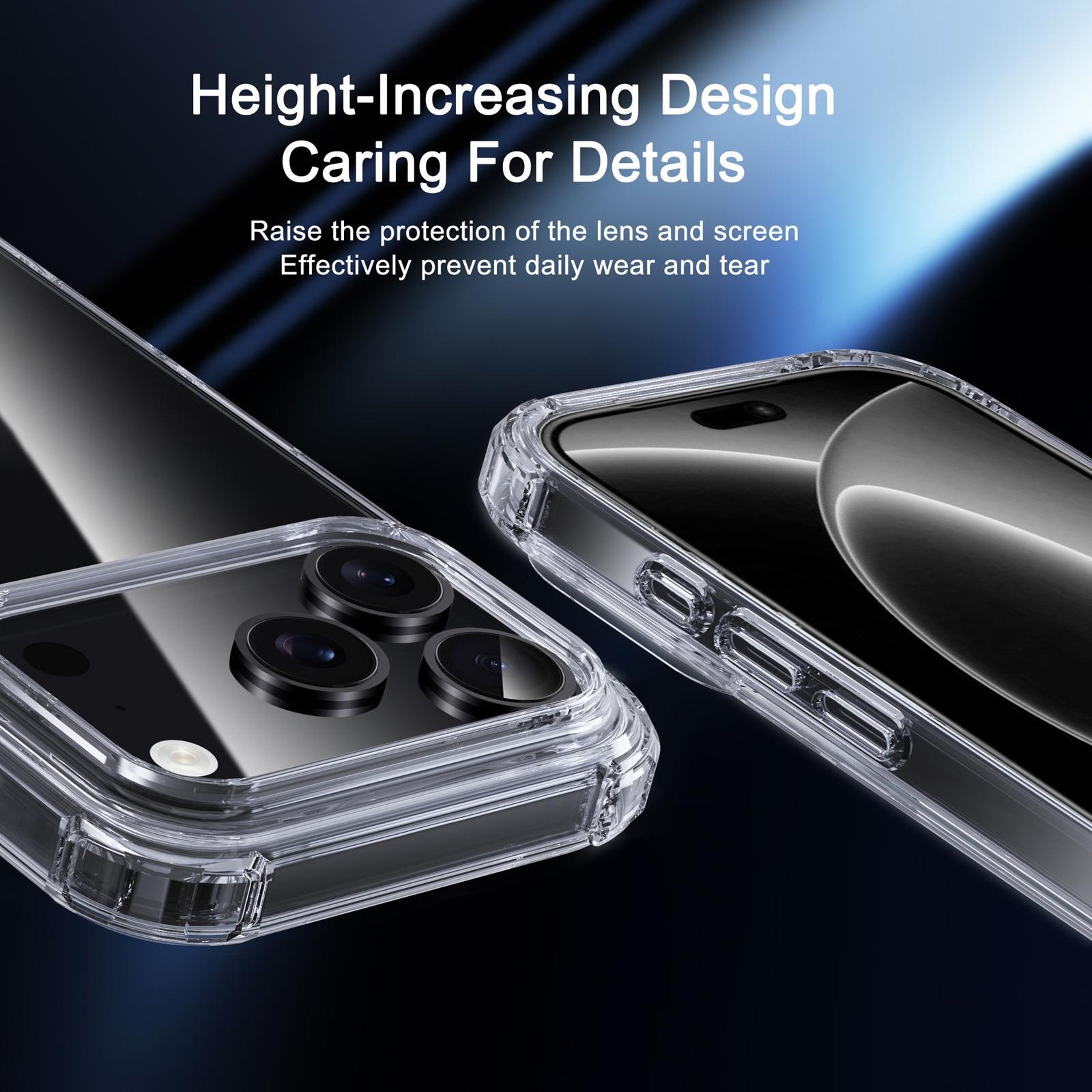 iPhone 18 Pro Max Clear Shockproof PC TPU Protective Phone Case – view 6