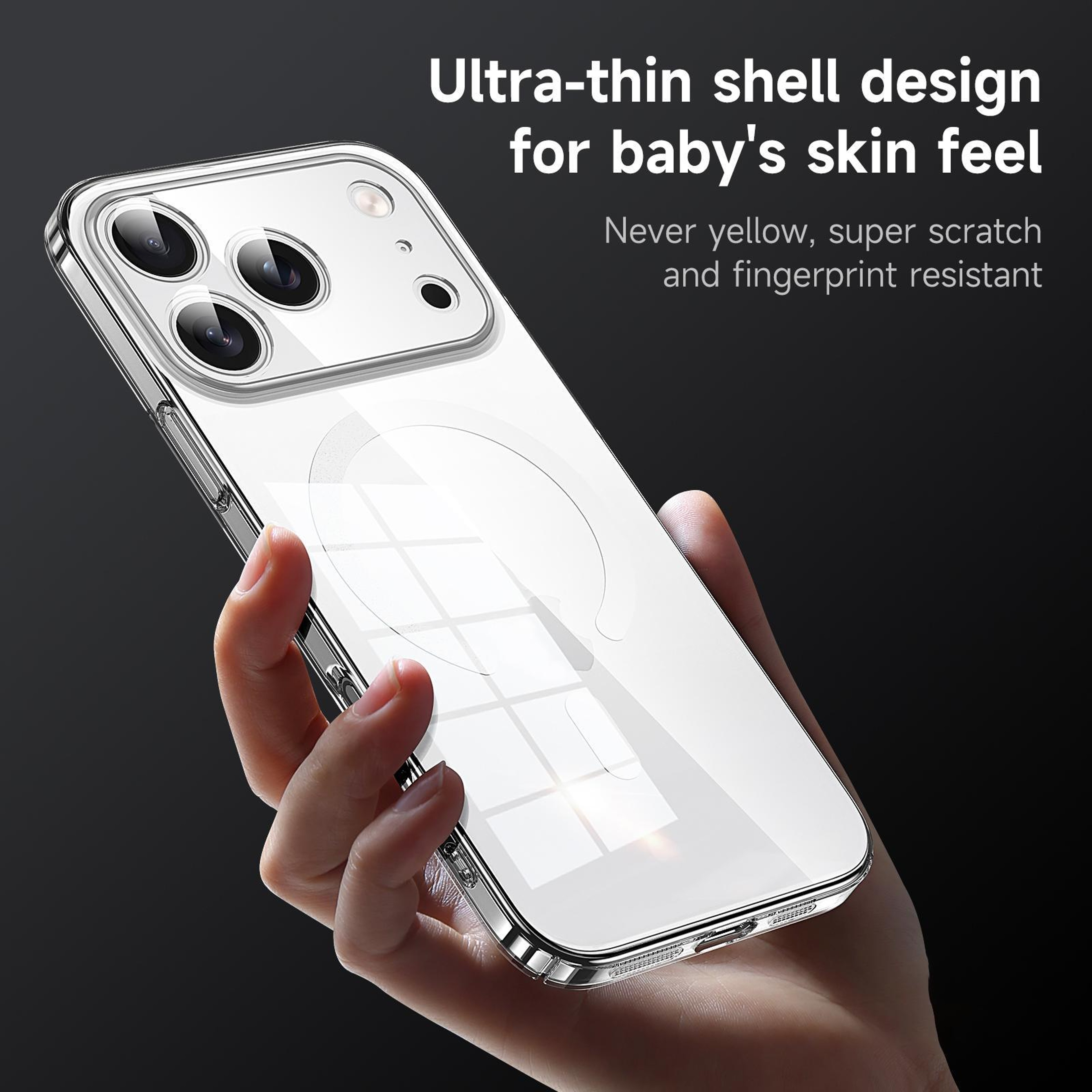Clear Hybrid TPU PC Case for iPhone 18 Pro – view 3