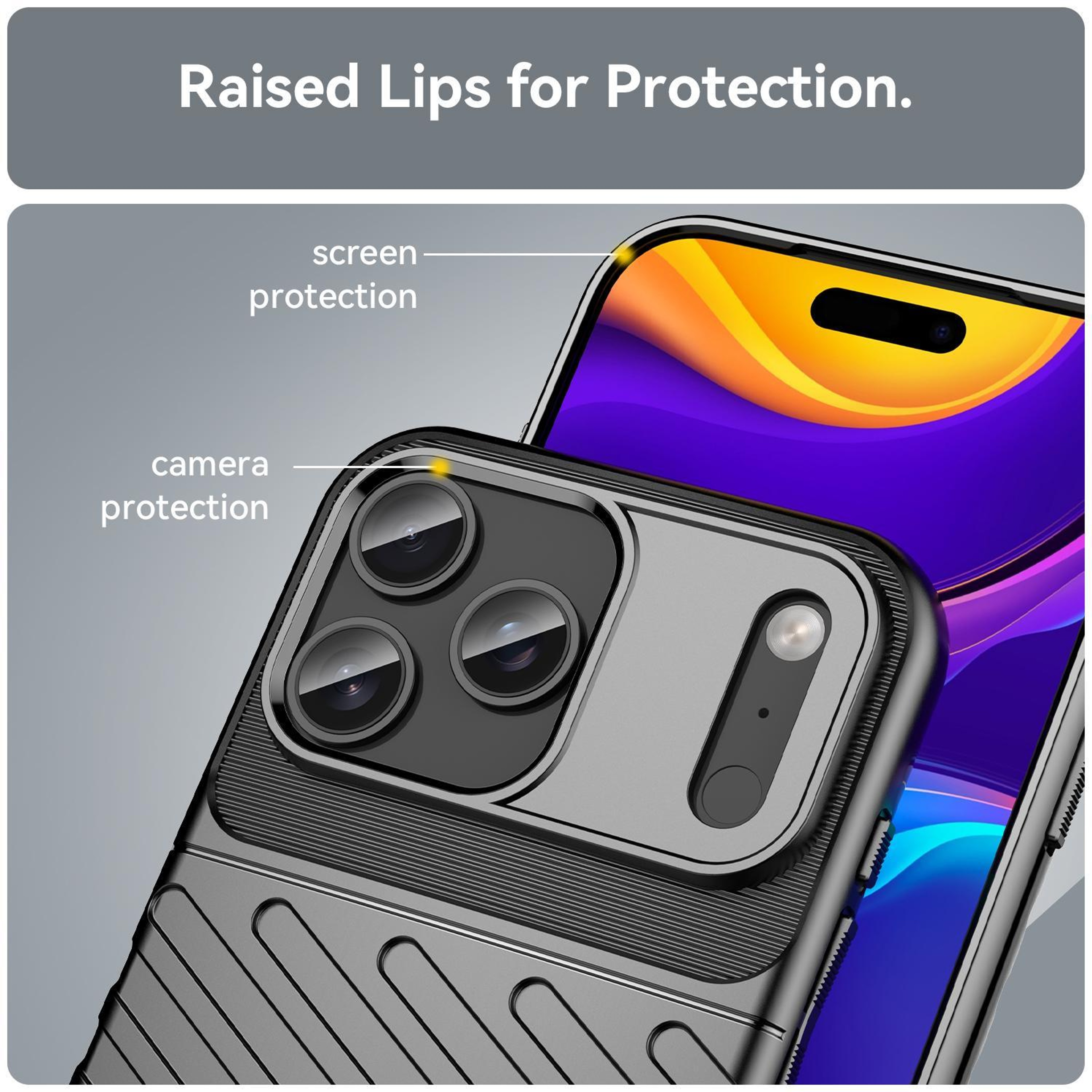 IPhone 18 Pro Max Thunderbolt Shockproof Soft TPU Phone Case 5