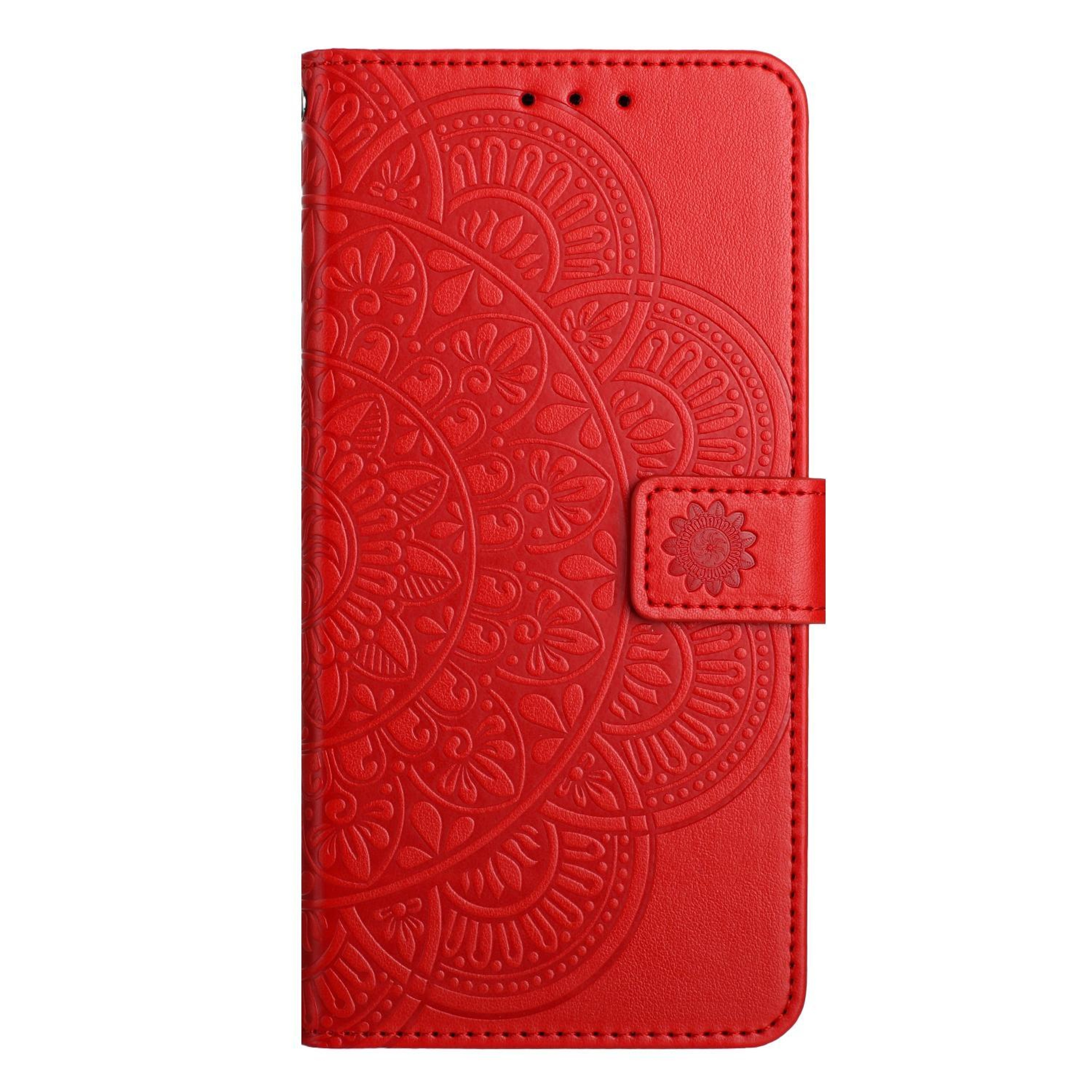 Flower Embossed IPhone 18 Pro Max Wallet Phone Case With Card Slot And Stand 1