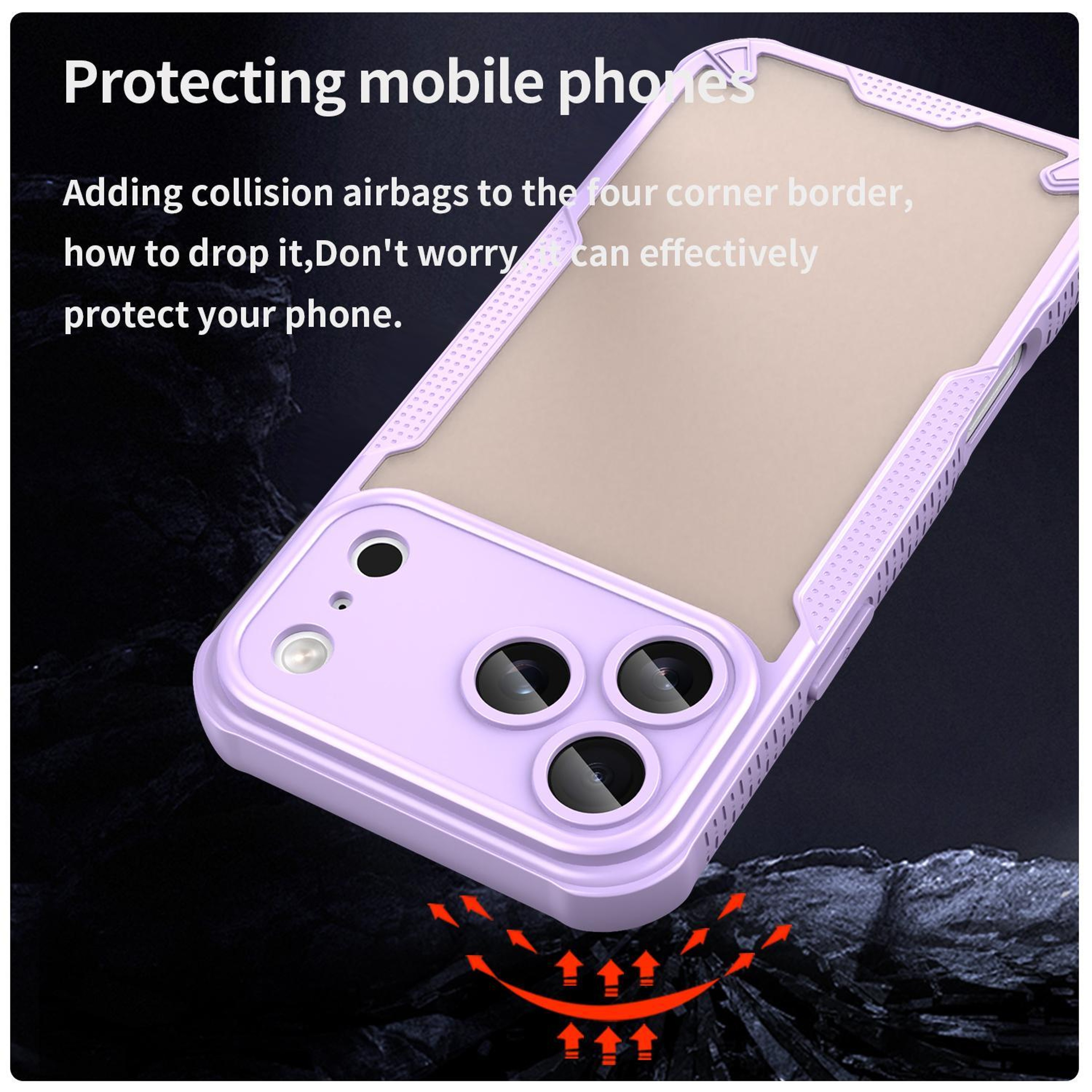 18 Pro Max Hybrid PC TPU Protective Phone Case 3