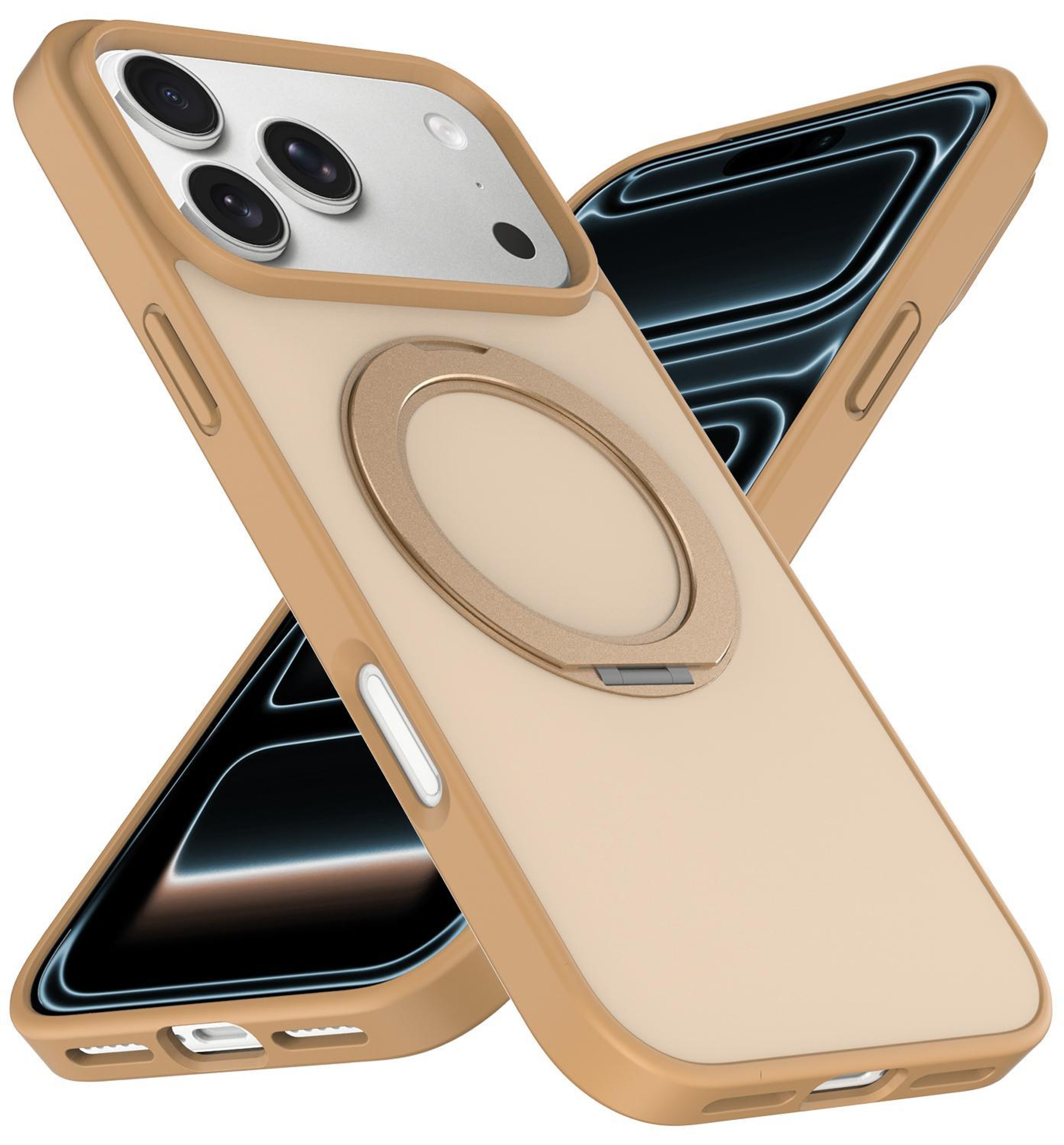 IPhone 18 Pro Magnetic Case With 360 Degree Rotating Kickstand 1