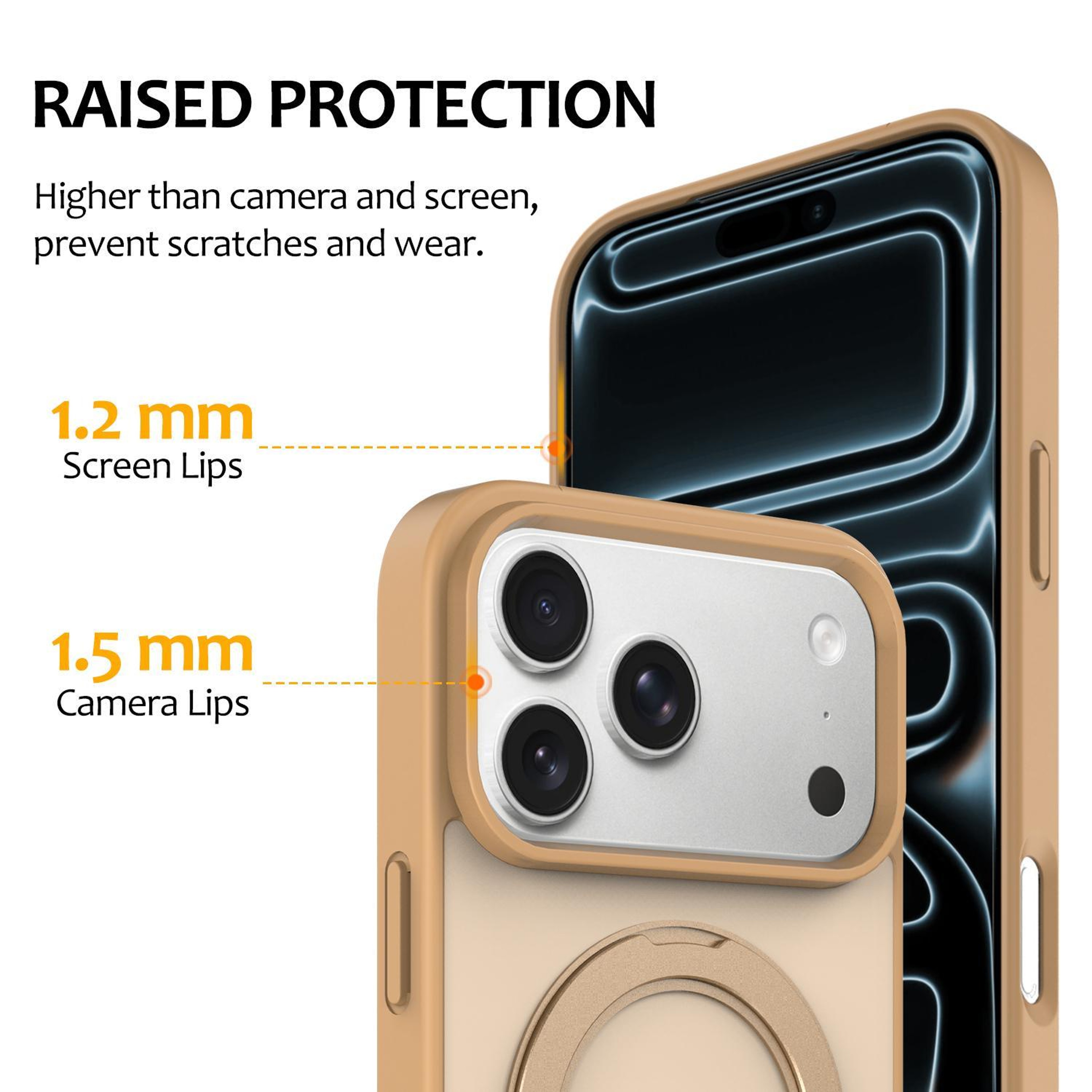 IPhone 18 Pro Magnetic Case With 360 Degree Rotating Kickstand 4