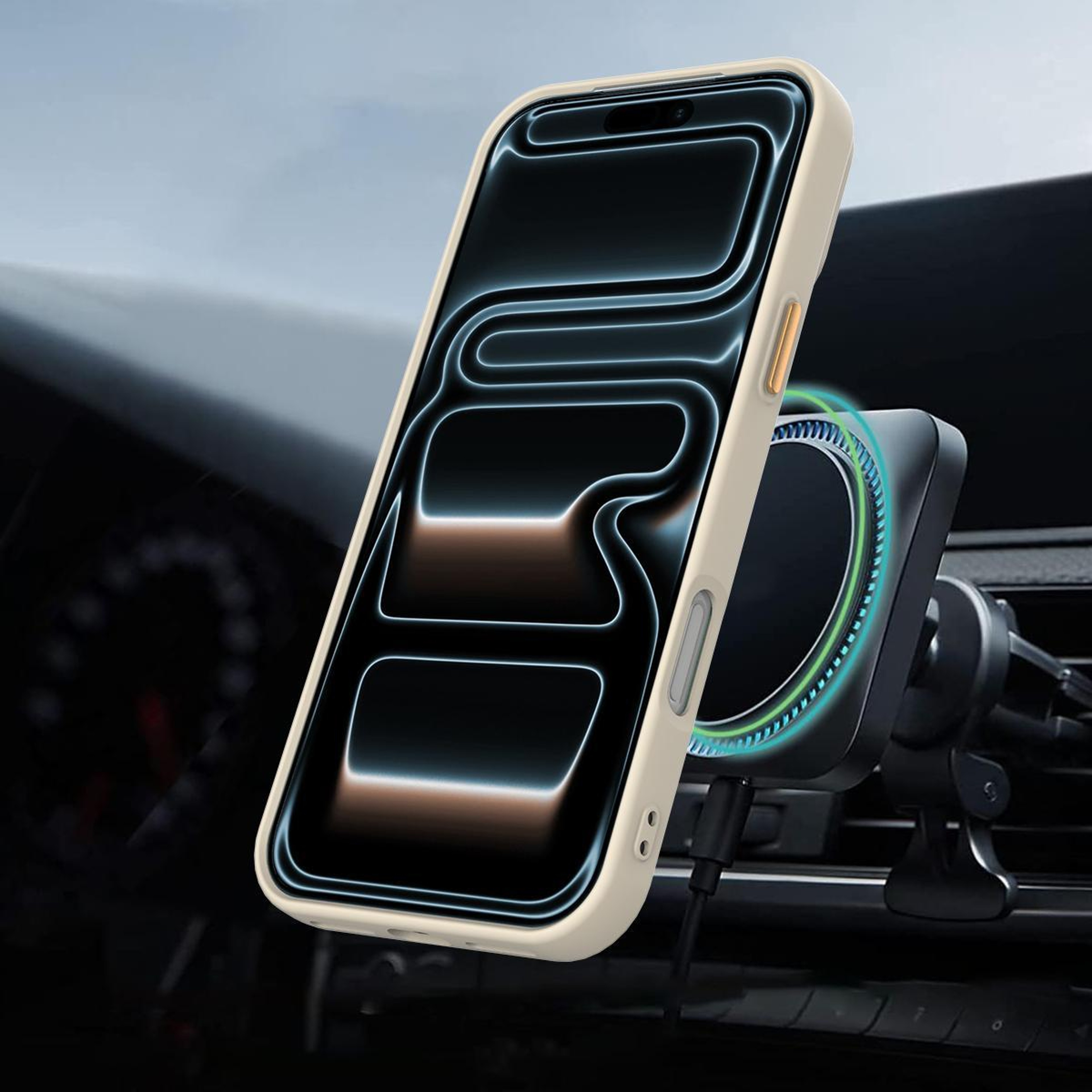 IPhone 18 Pro Pivot Ring Holder Hybrid TPU PC Phone Case 6
