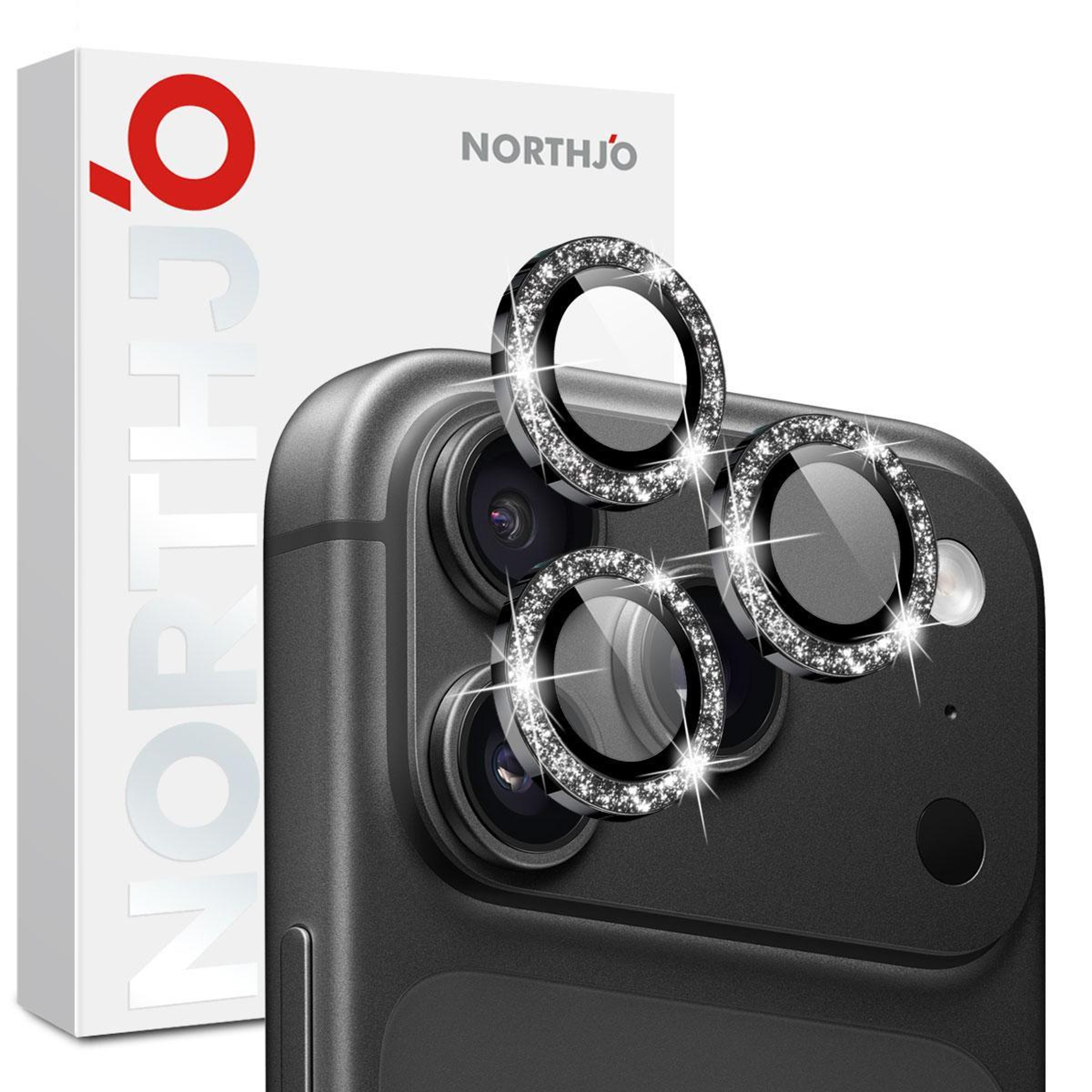 IPhone 18 Pro And 18 Pro Max Glitter Camera Lens Protector Metal Ring Set 0