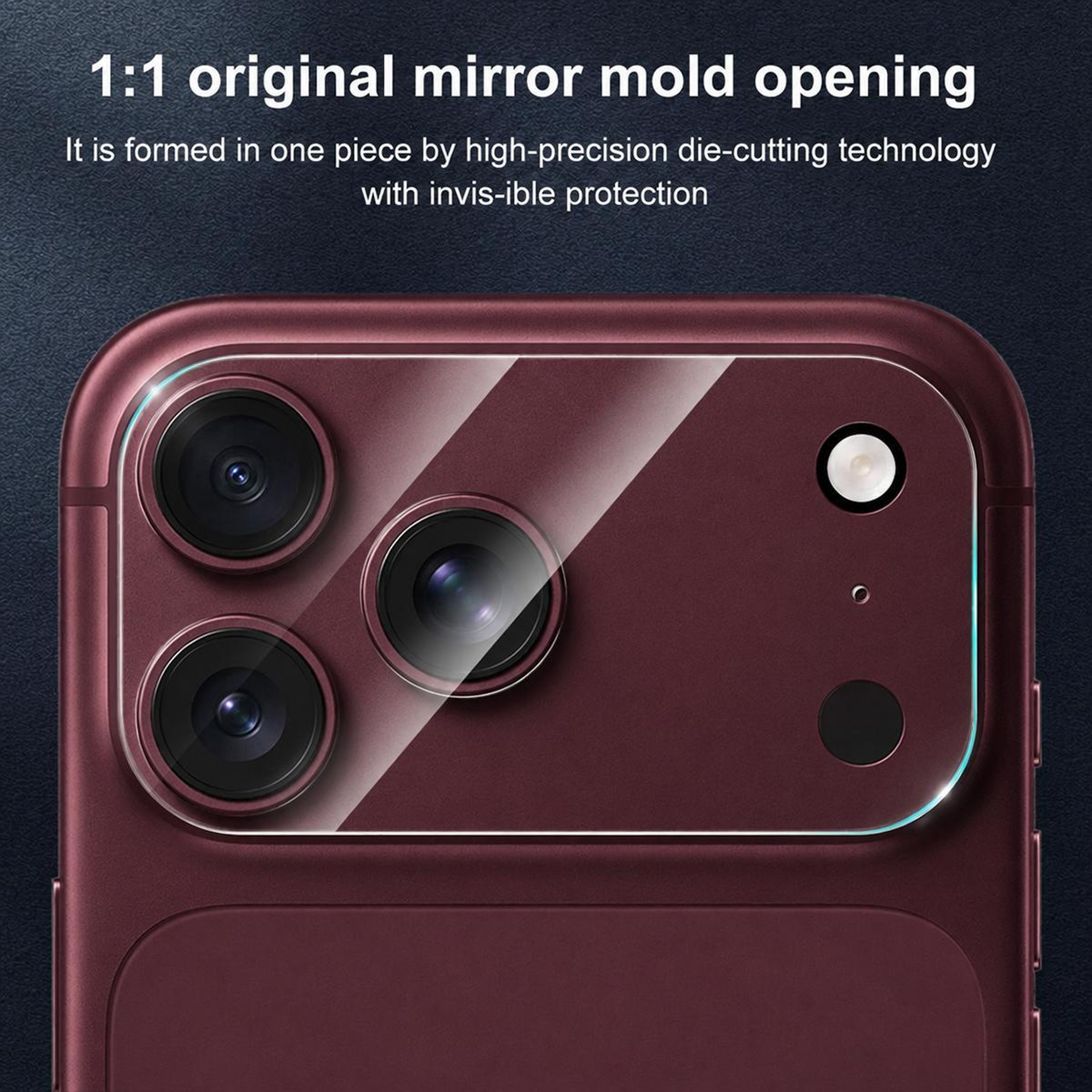 iPhone 18 Pro Max Transparent Tempered Glass Camera Lens Protector – view 3