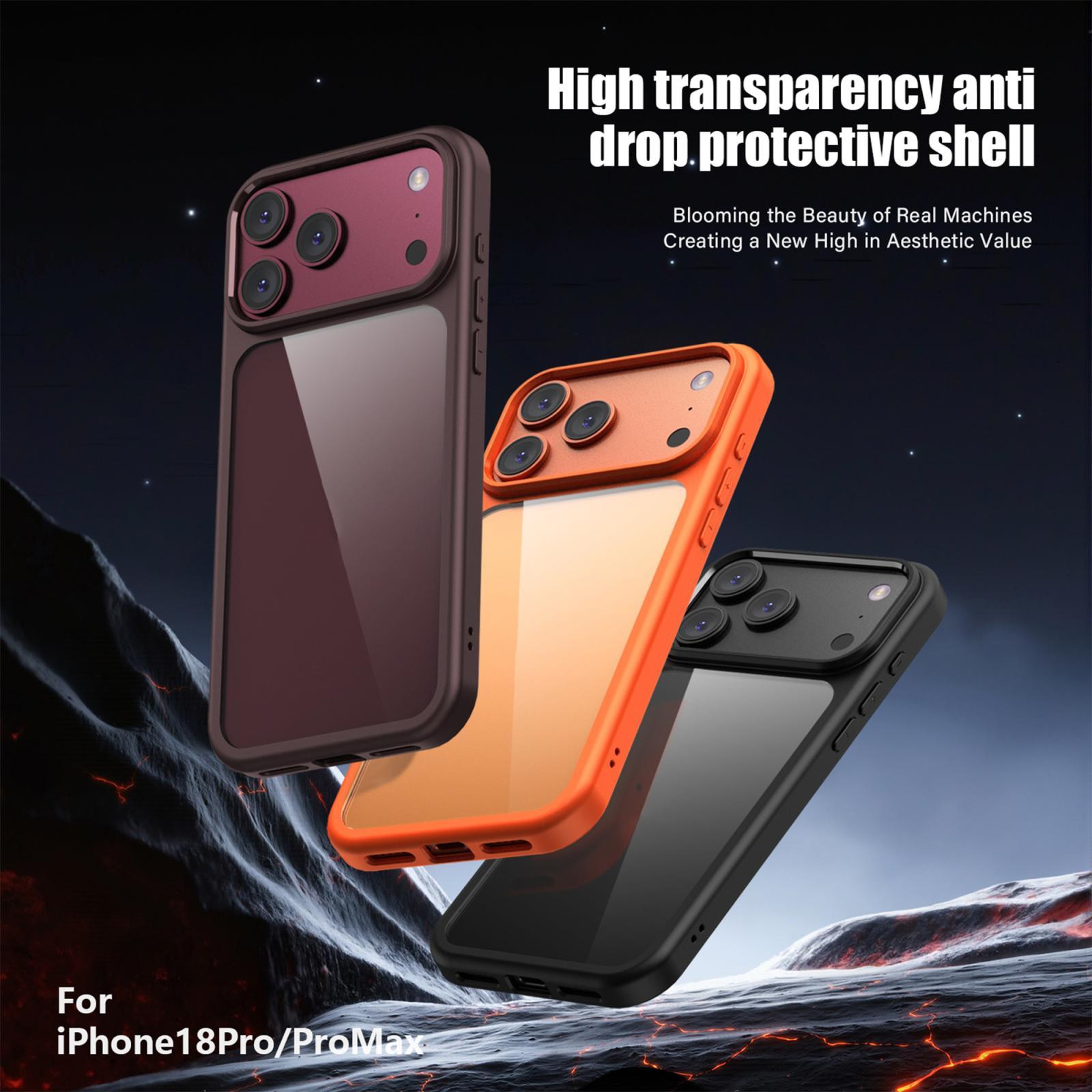 Shockproof PC TPU Phone Case For IPhone 18 Pro Max Case 1