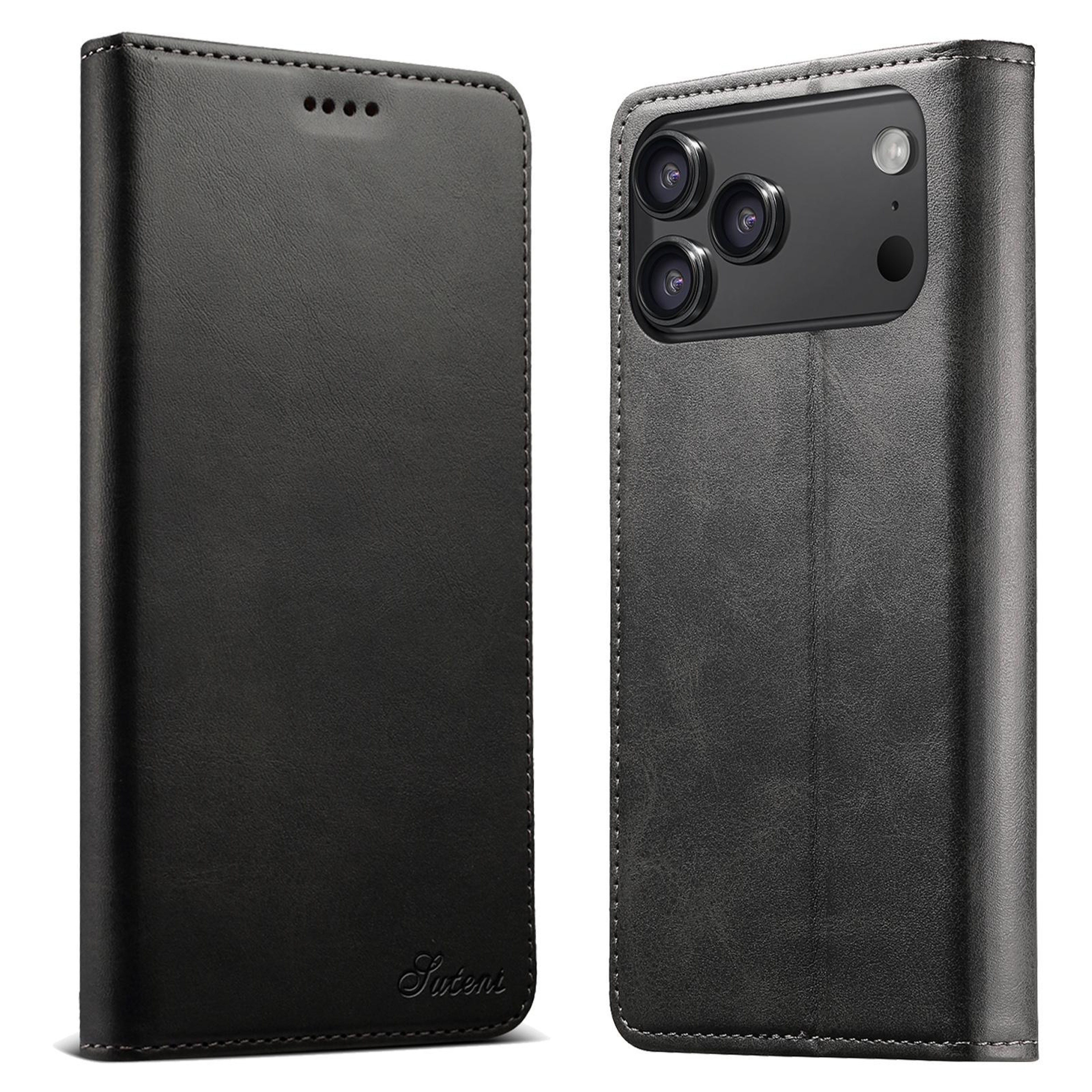 IPhone 18 Pro Max PU Leather Flip Wallet Case With Card Slots And Horizontal Stand 0