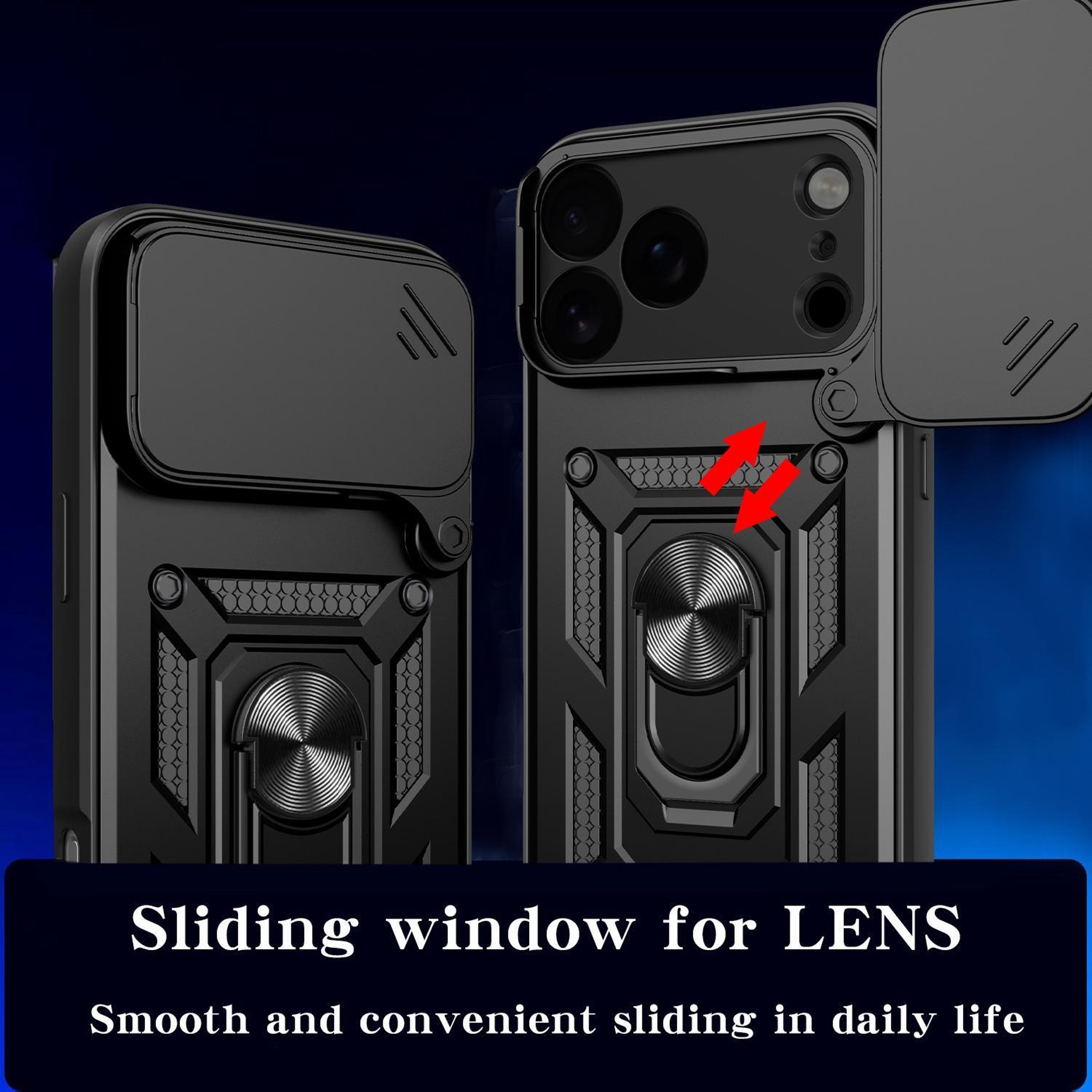 IPhone 18 Pro Max Case With Sliding Camera Cover Magnetic Ring Stand 7