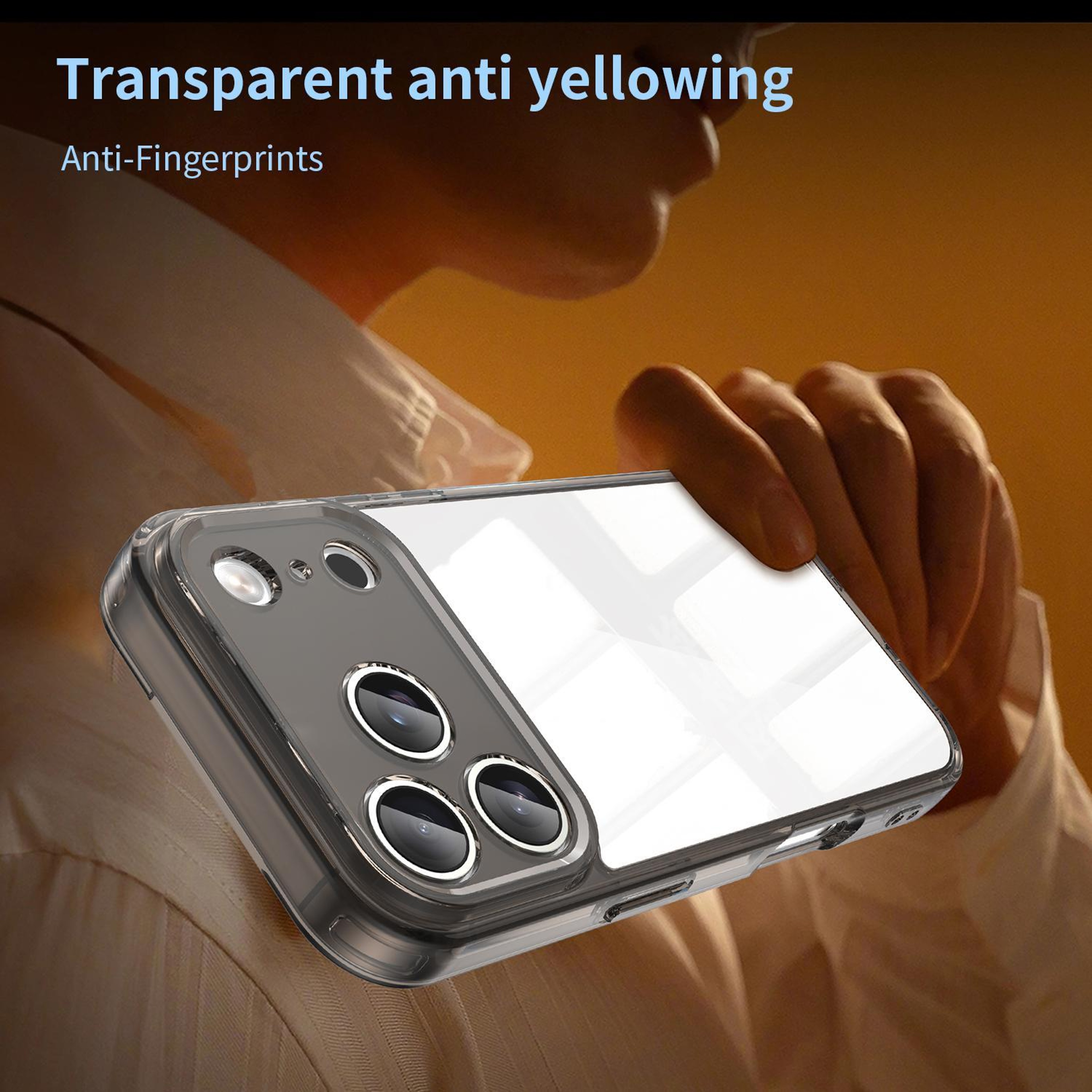 Hybrid TPU PC Shockproof Phone Case For IPhone 18 Pro 4