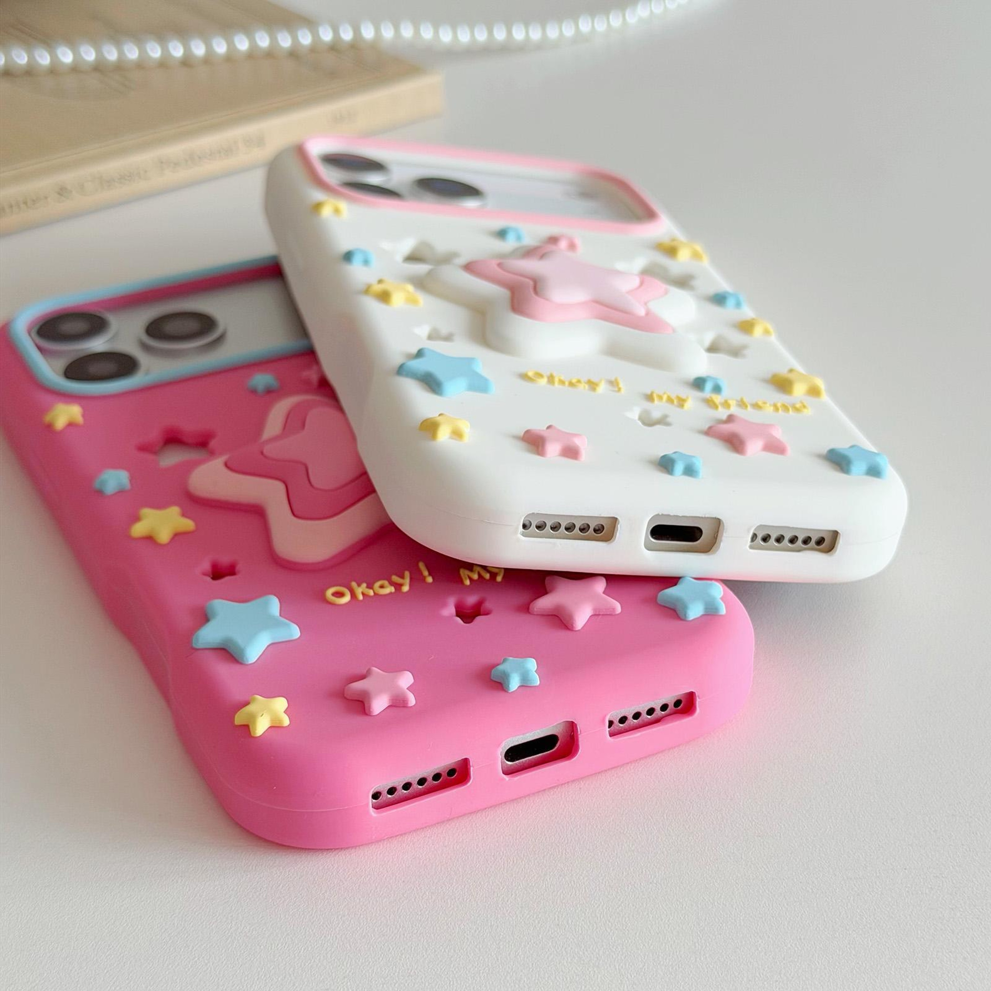 IPhone 18 Pro Max Silicone Case With Pressable Star Design 5