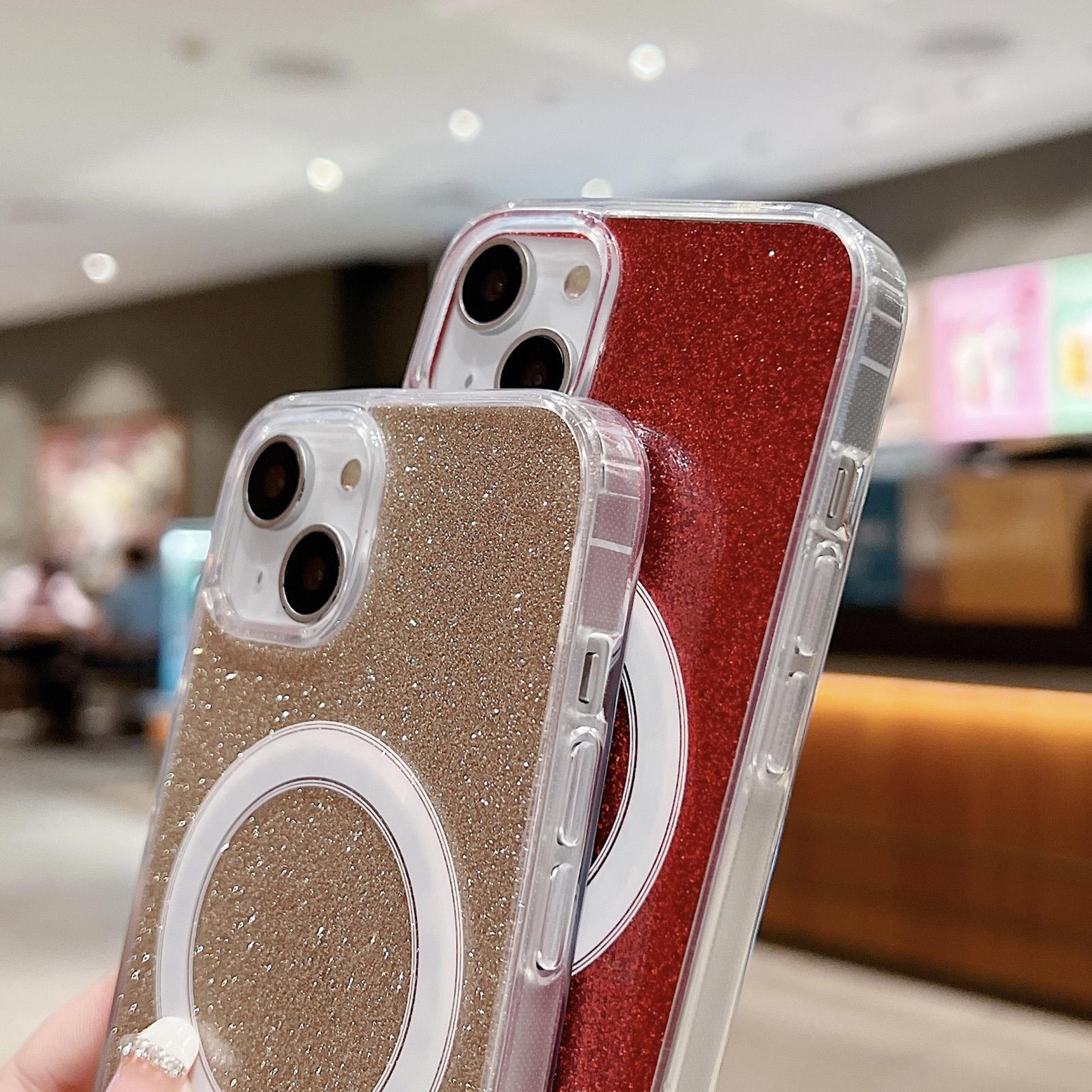 Transparent Glitter MagSafe Case For IPhone 18 Pro Max With Acrylic And TPU 3