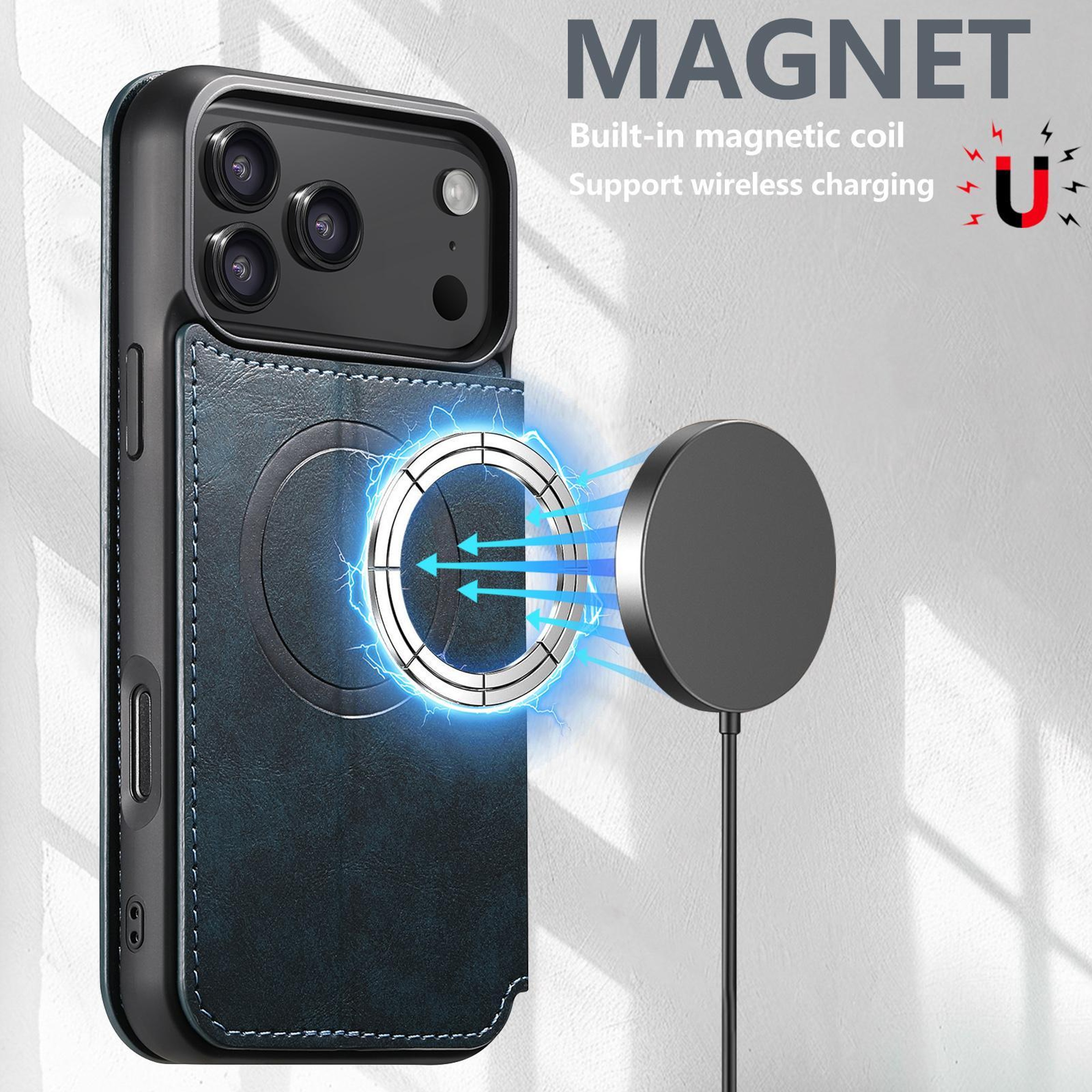 IPhone 18 Pro MagSafe Wallet Case With Card Slots And Viewing Stand 2