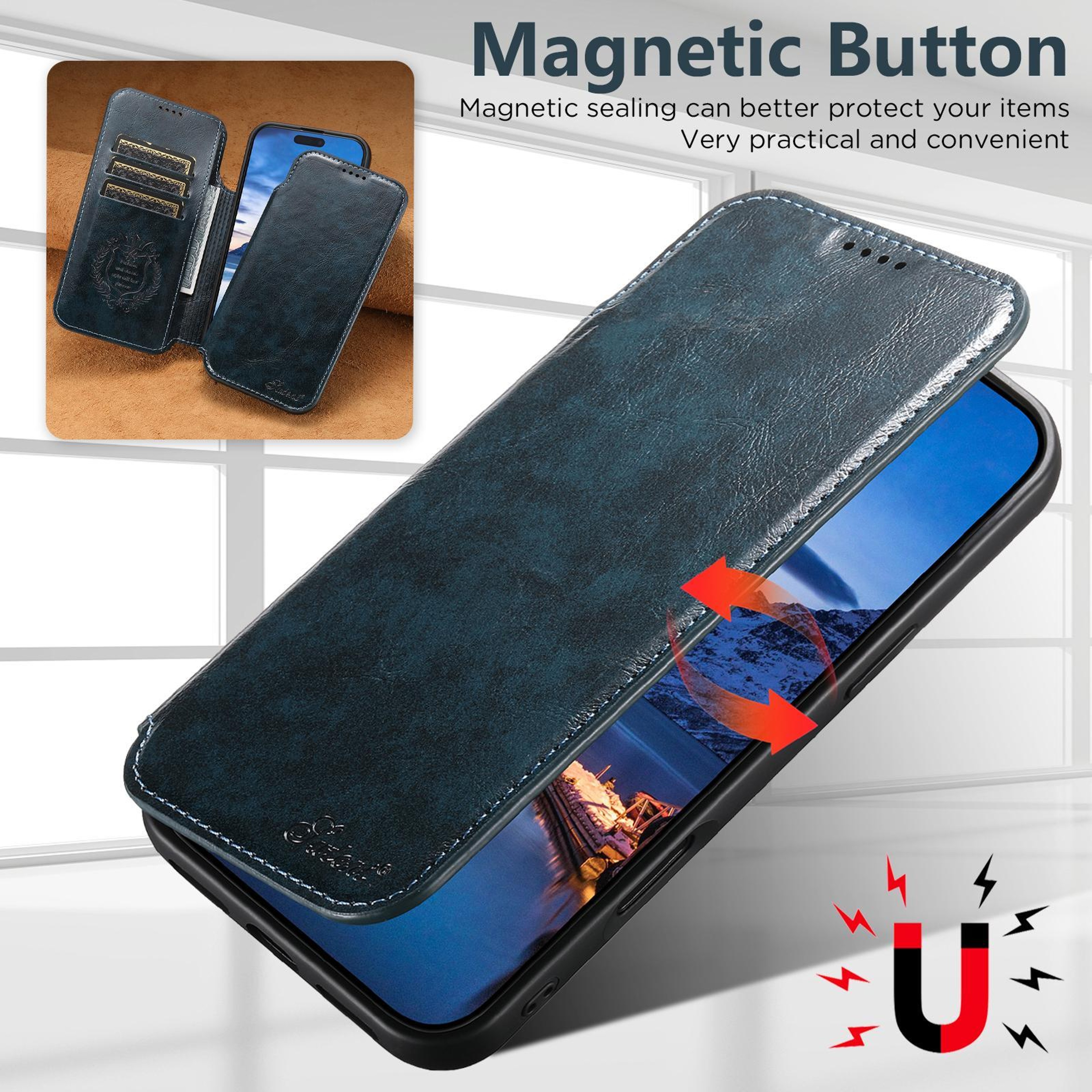 IPhone 18 Pro MagSafe Wallet Case With Card Slots And Viewing Stand 4