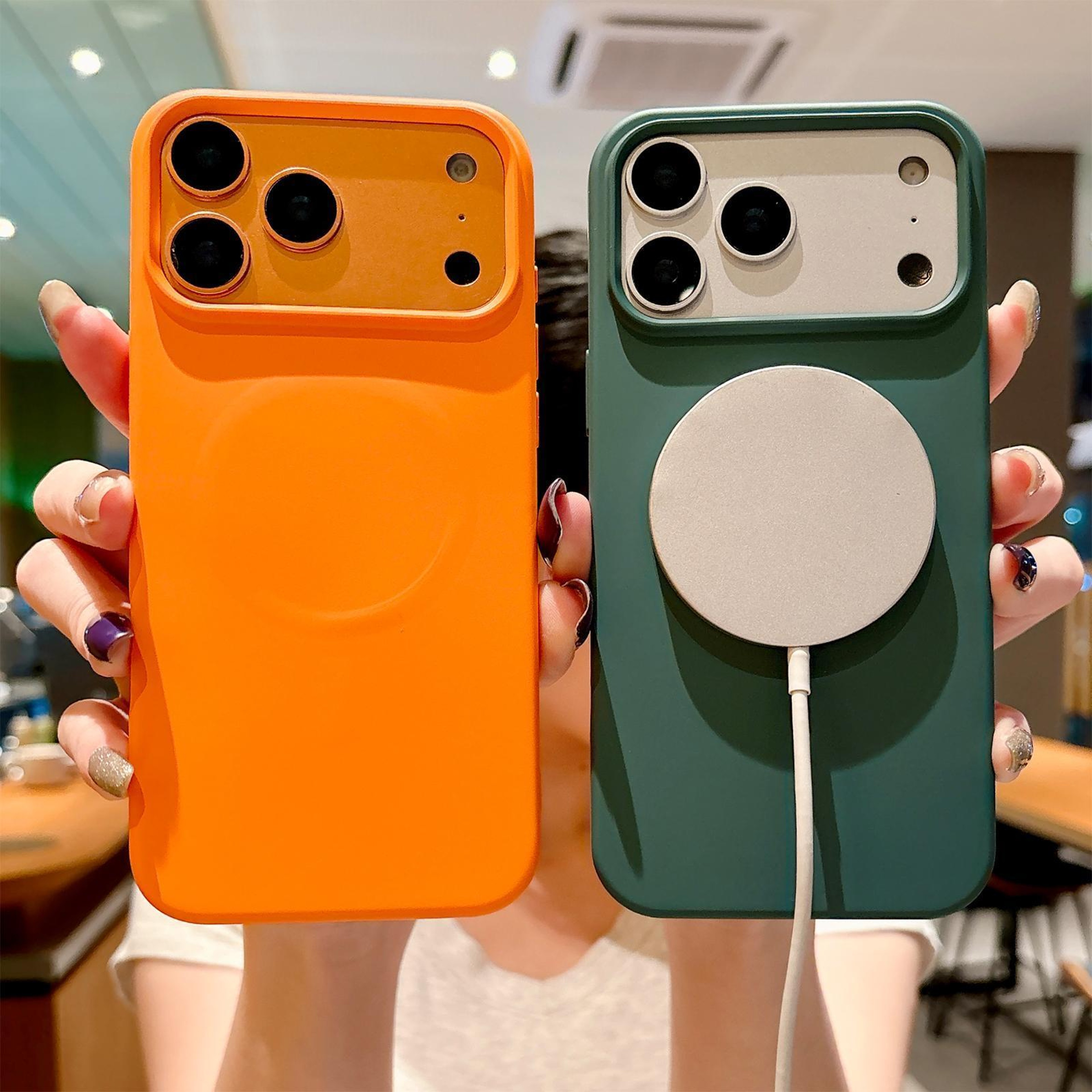 Silicone MagSafe Phone Case For IPhone 18 Pro Max With Raised Screen And Camera Edges 6