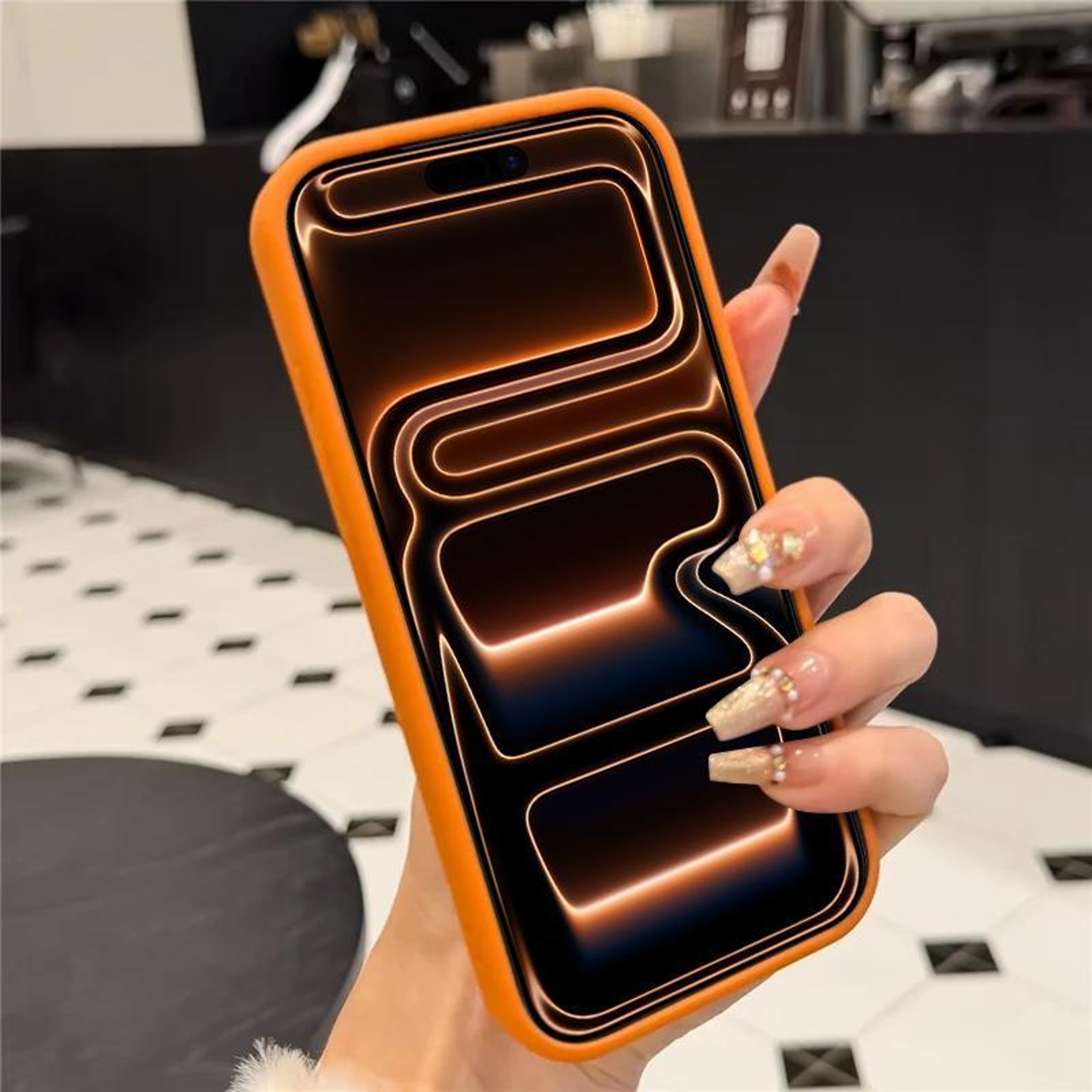 IPhone 18 Pro Crystal Mirror Rhinestone Magnetic Phone Case 4