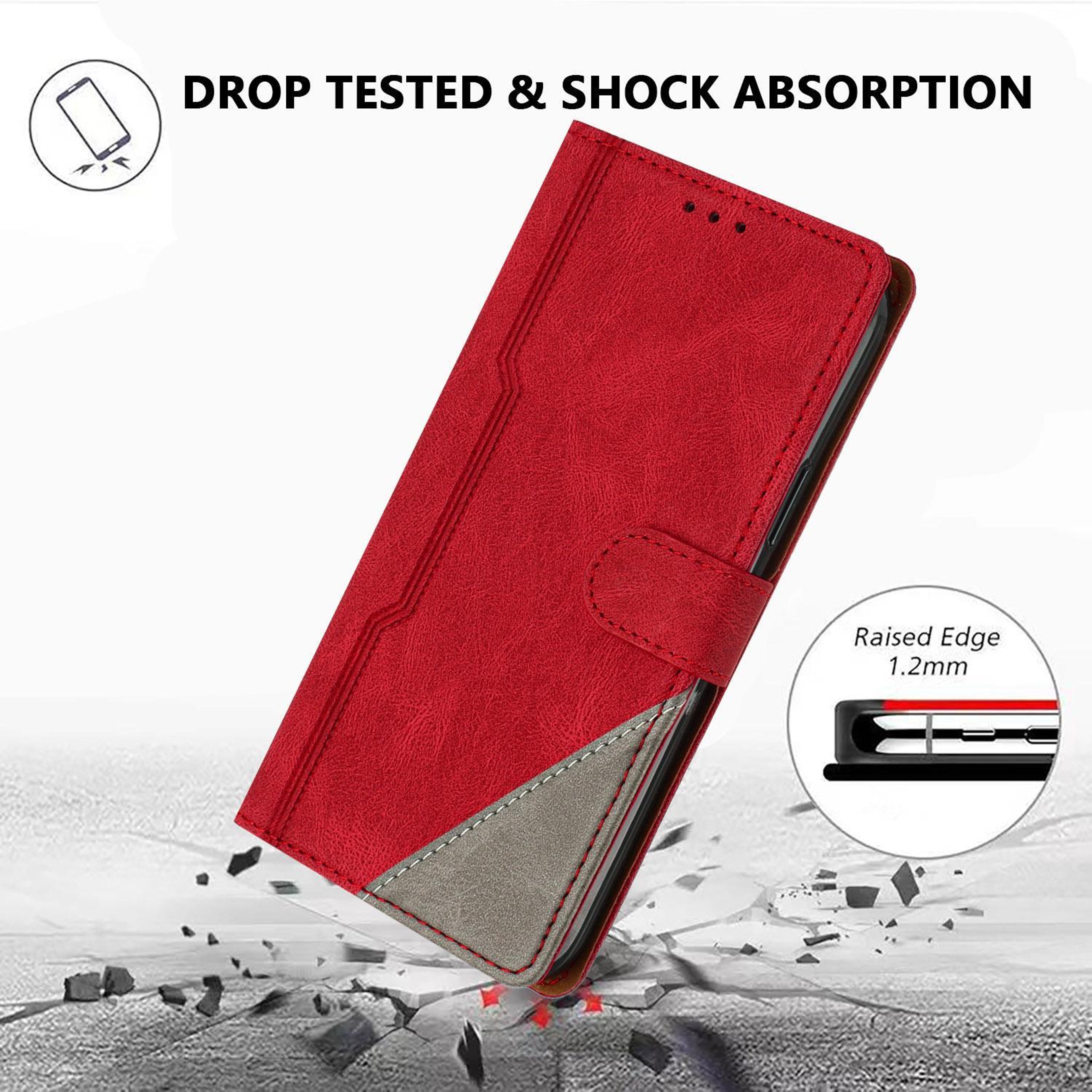 IPhone 18 Pro PU Leather Wallet Case With Card Slots Kickstand And Buckle Clasp 1