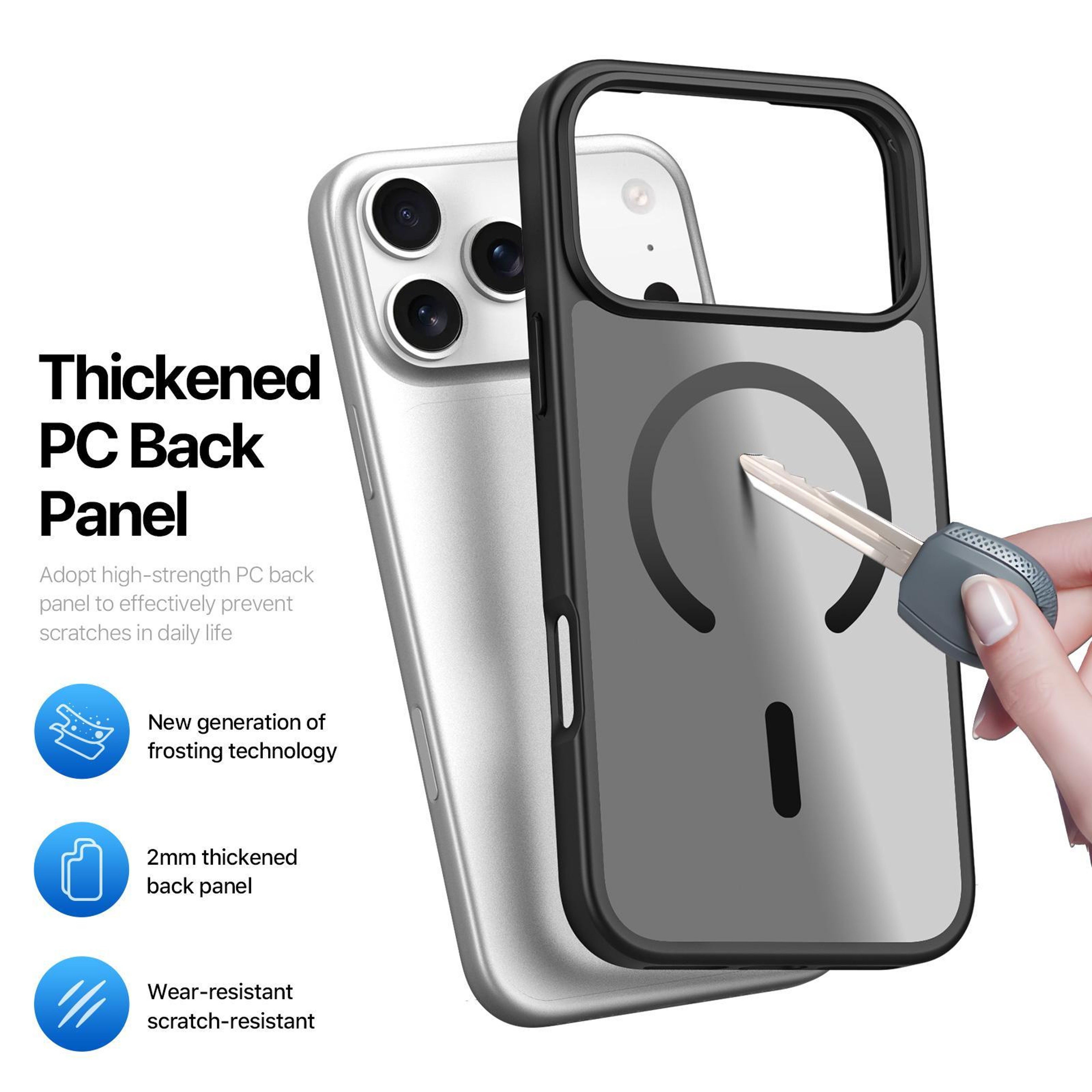 IPhone 18 Pro Max MagSafe Hybrid PC TPU Protective Case 5