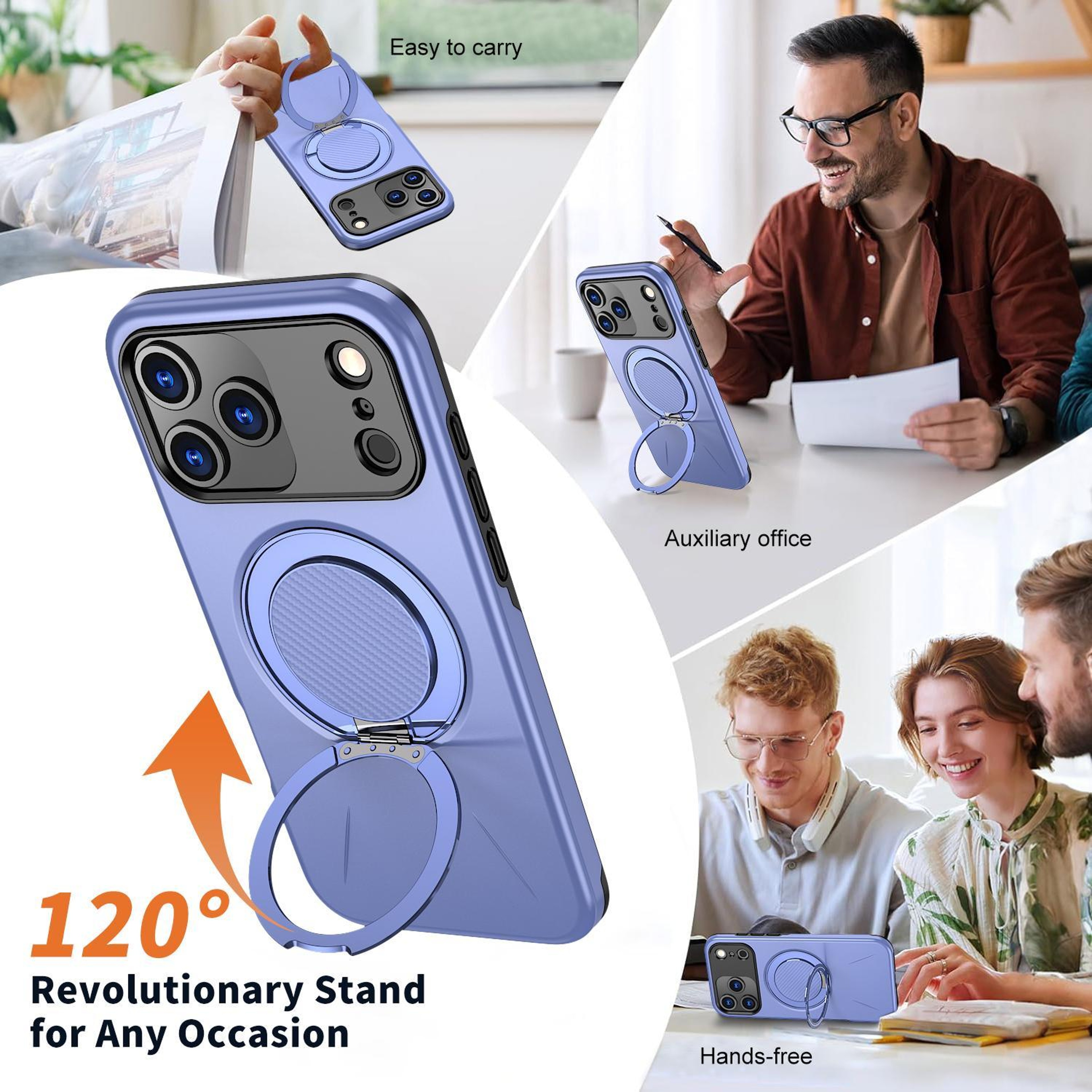 MagSafe Rotating Holder PC Case For IPhone 18 Pro 6