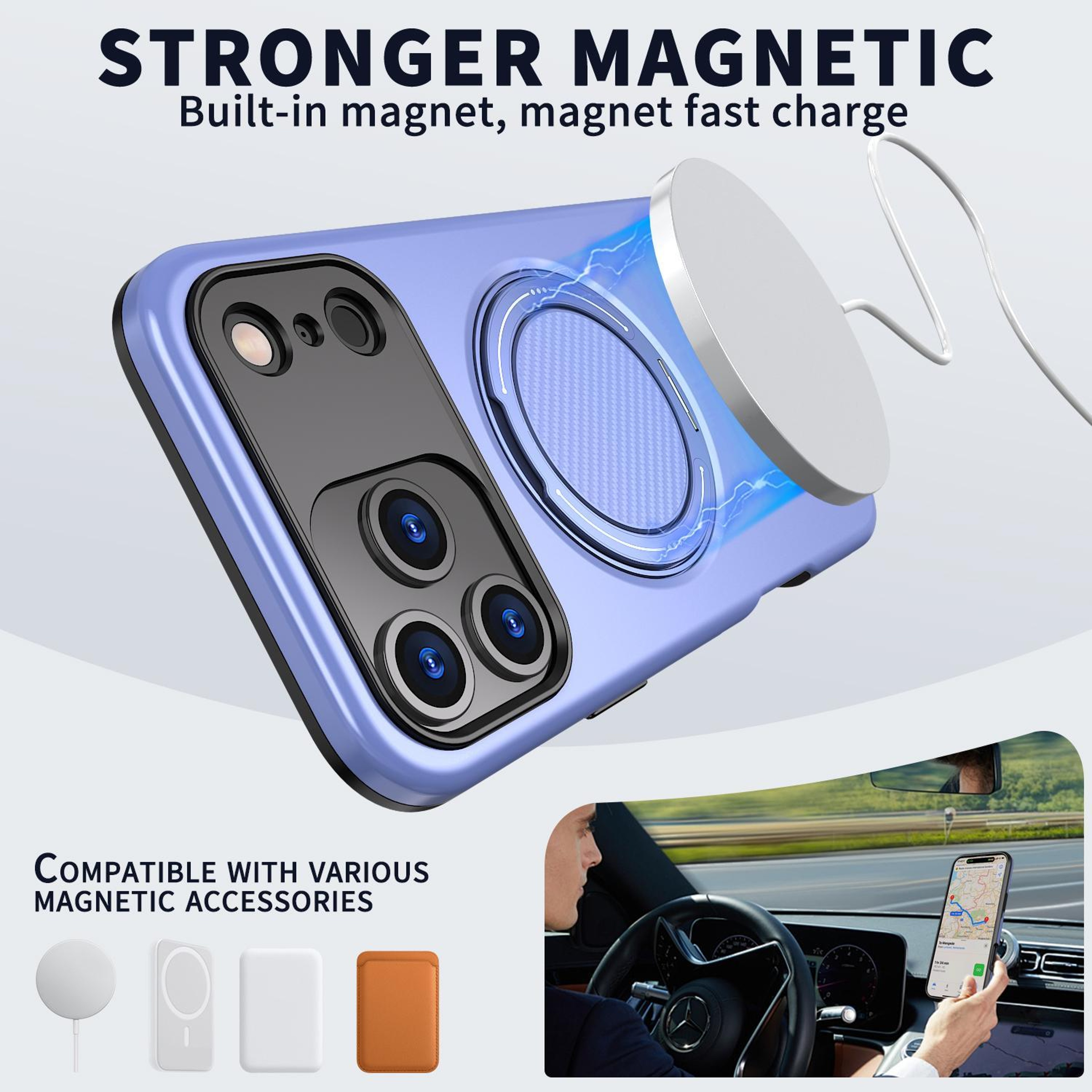Magnetic MagSafe Rotation Holder Case For IPhone 18 Pro Max 1