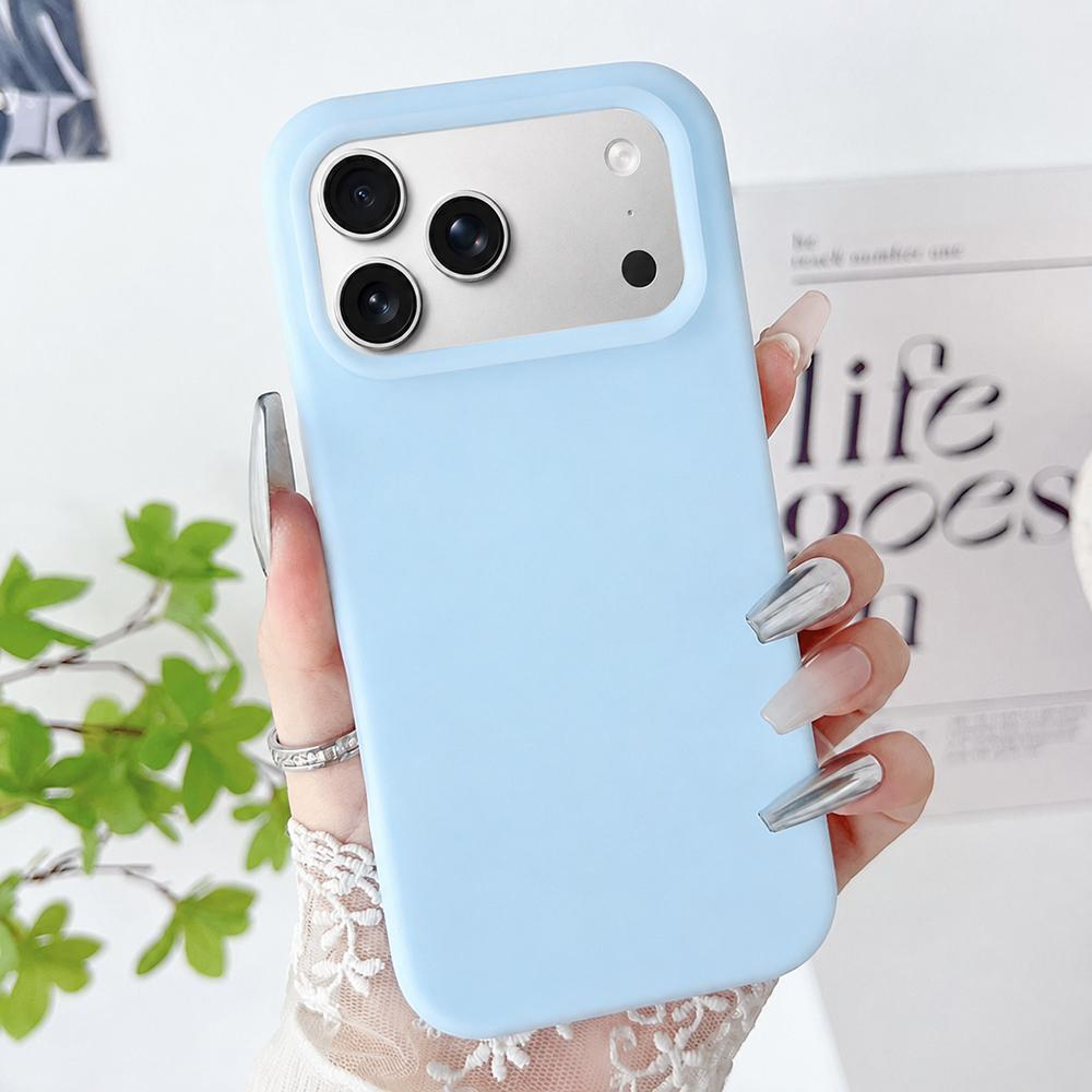 IPhone 18 Pro Max Hybrid Liquid Silicone Phone Case 0