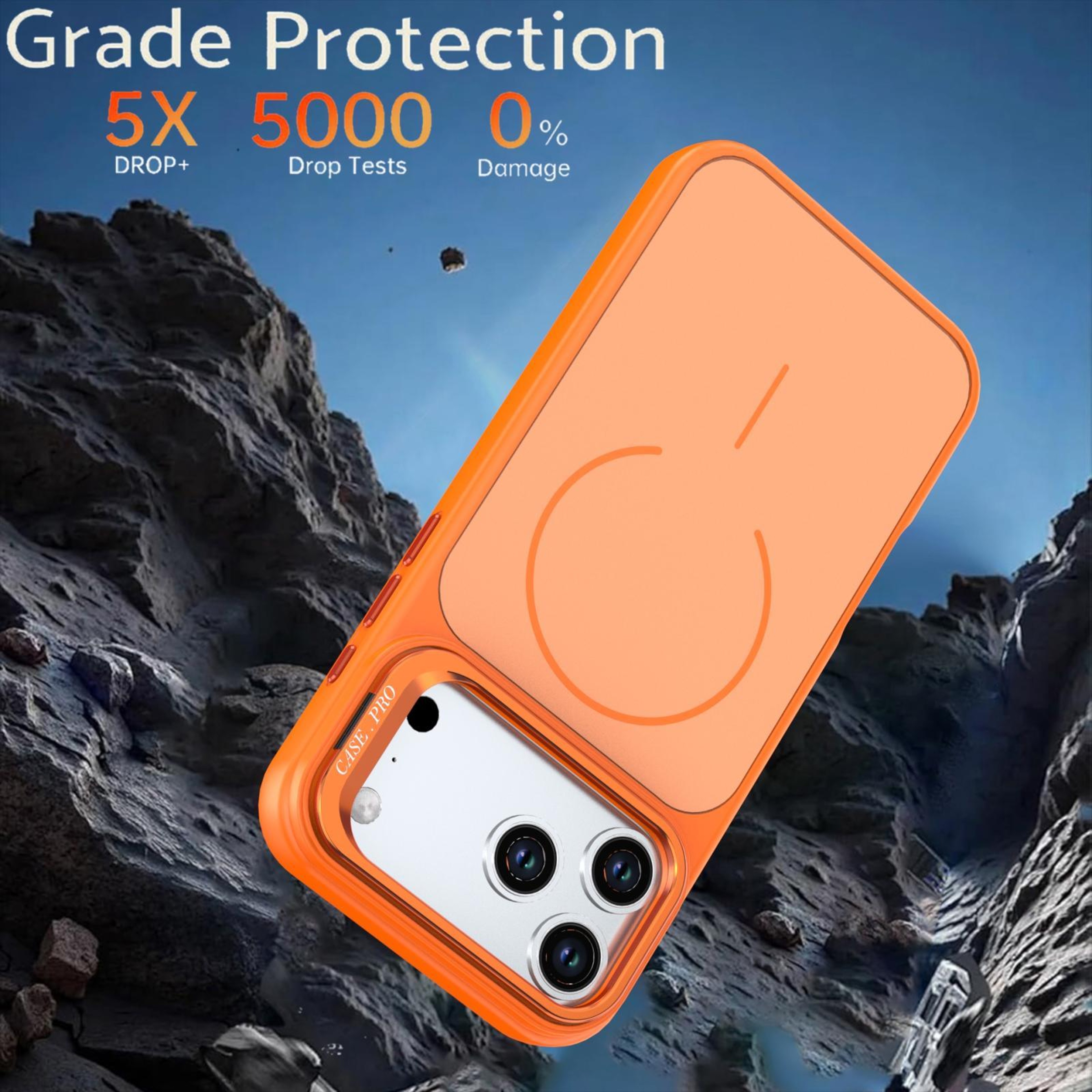 IPhone 18 Pro Magnetic Wireless Charging Case With Metal Camera Stand 7
