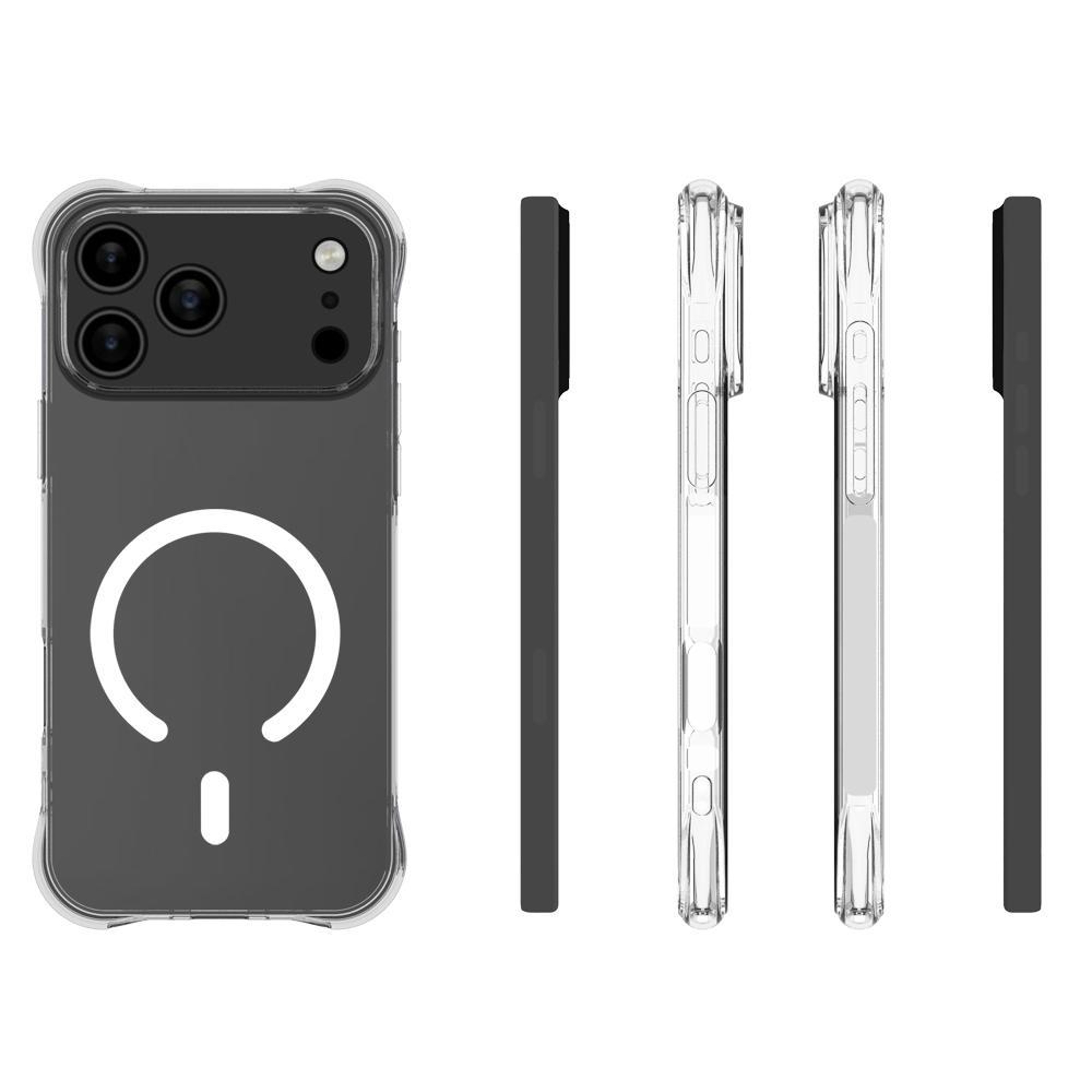Transparent Magnetic TPU Case for iPhone 18 Pro Max Shockproof Non-Slip Design – view 2