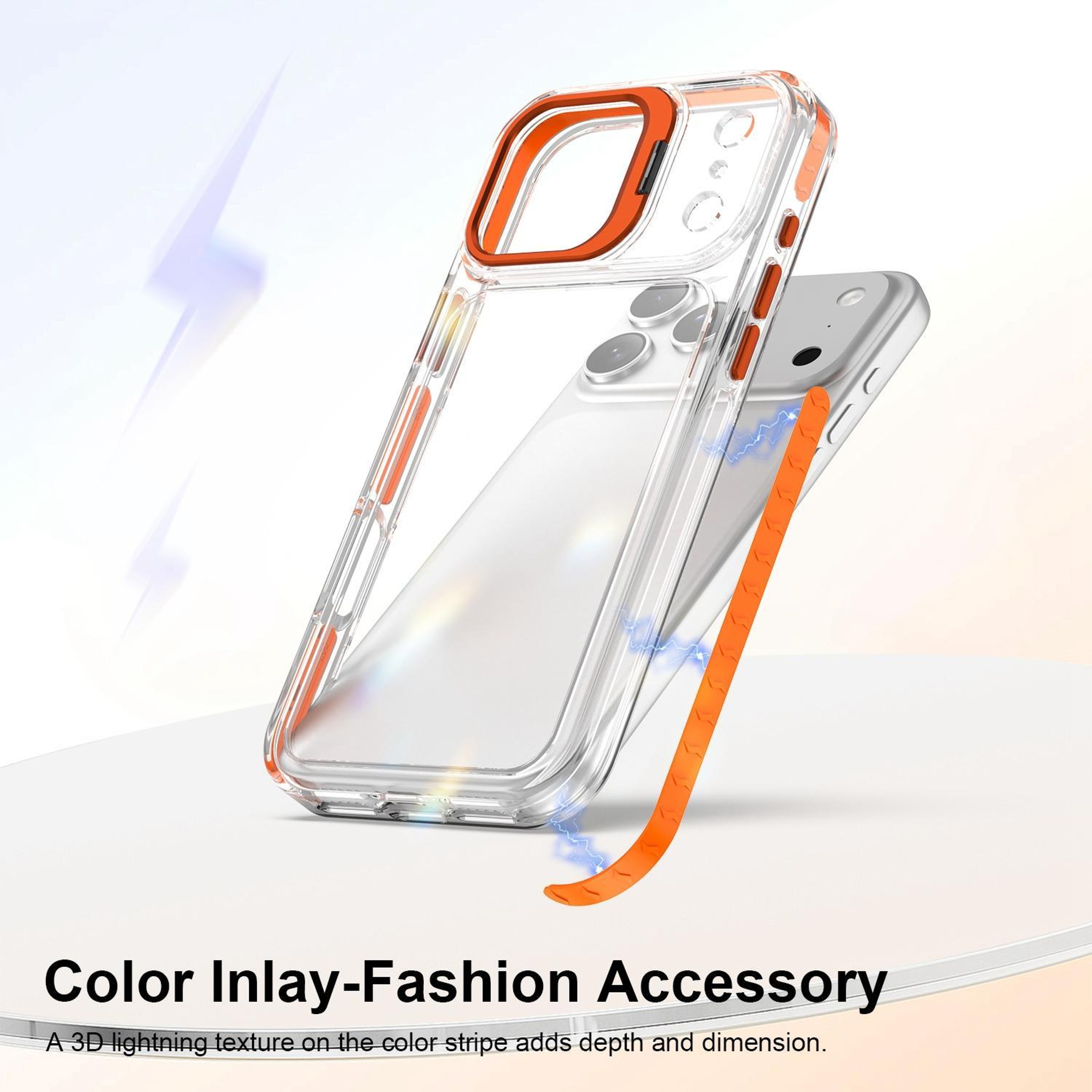 IPhone 18 Pro Max Clear Acrylic TPU Case With Metal Camera Frame 3