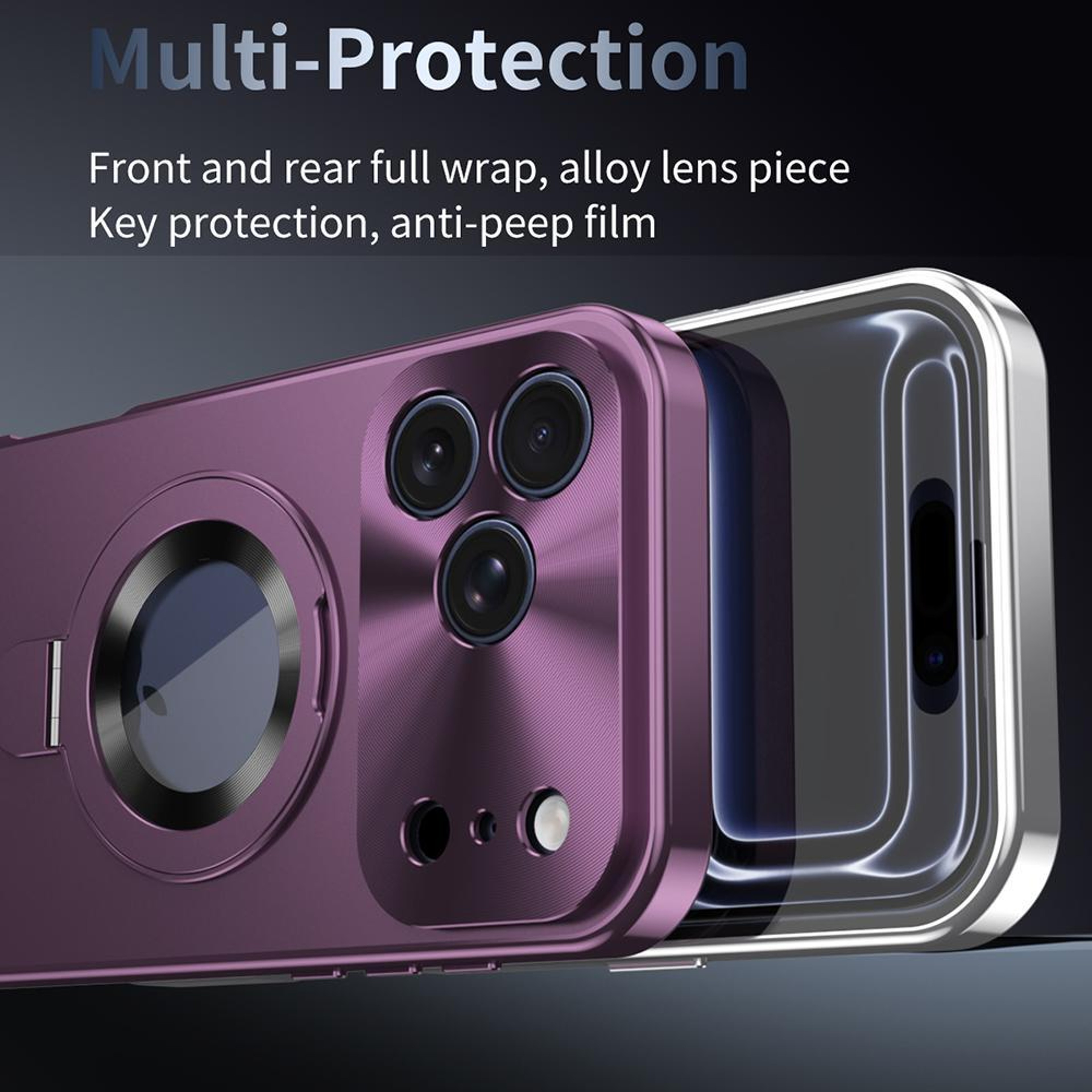 IPhone 18 Pro Max Privacy Screen Case With MagSafe And Rotating Holder 7