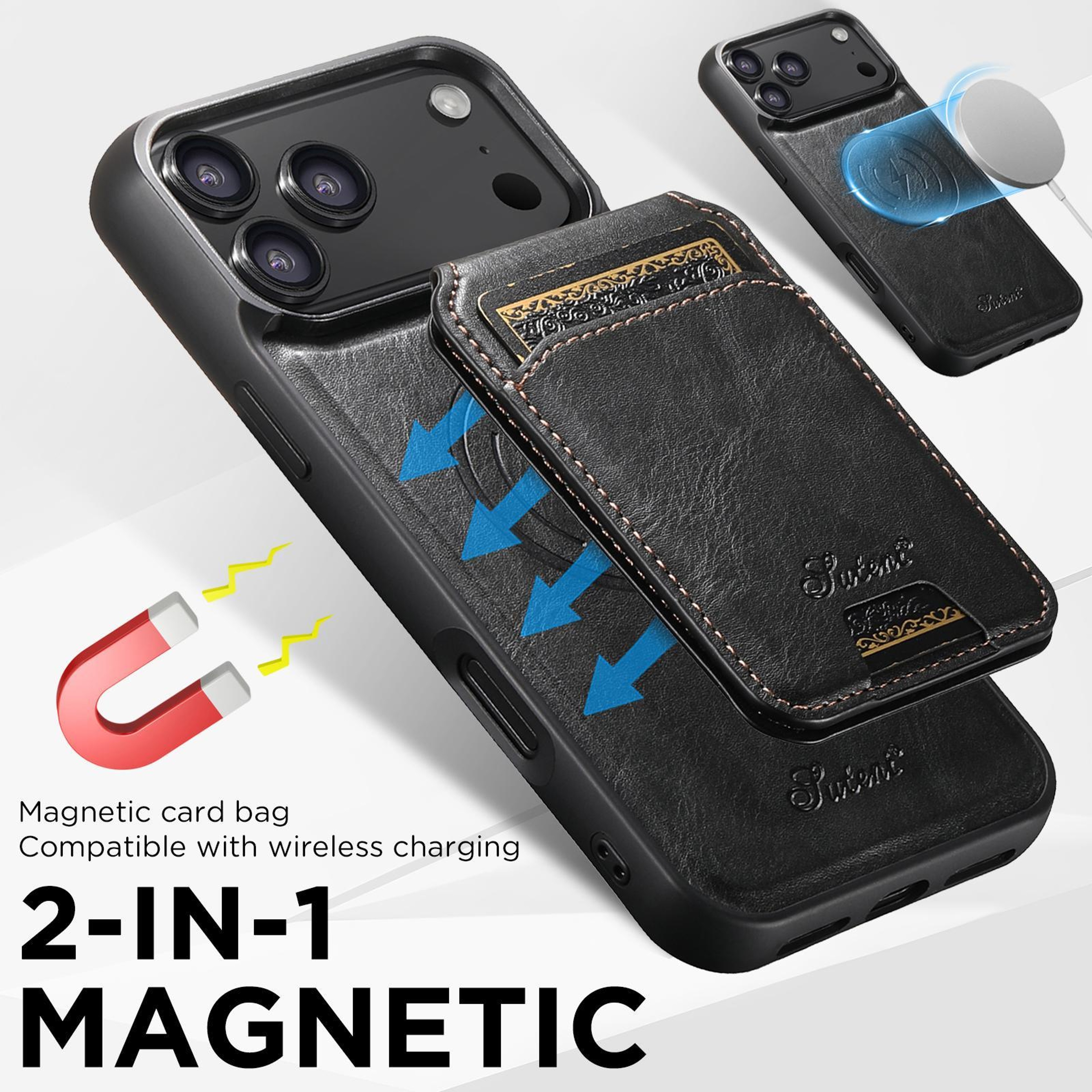 Magnetic Detachable Wallet Phone Case For IPhone 18 Pro With Card Slots 4