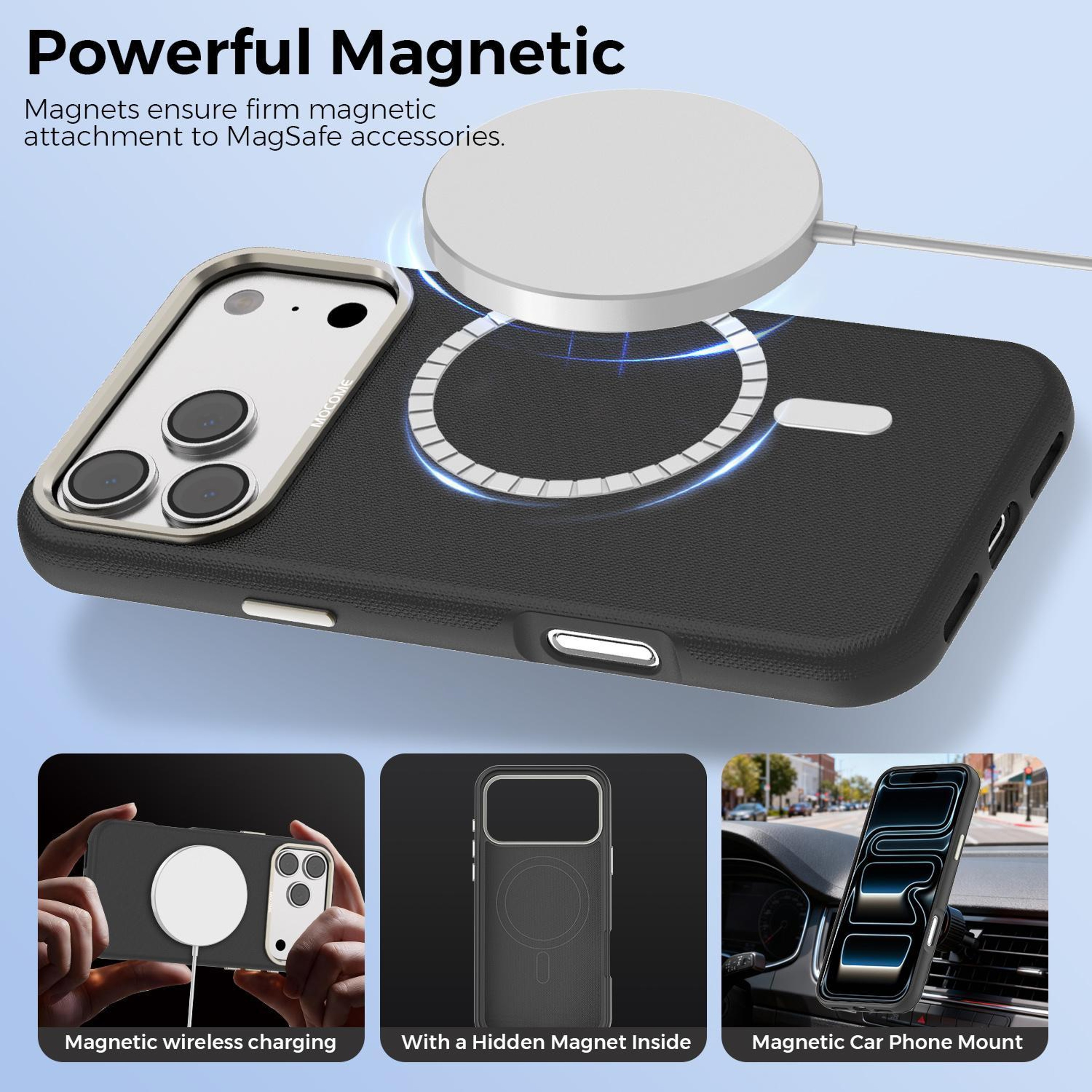 IPhone 18 Pro Max Magnetic Protective Case With Metal Lens Frame 1