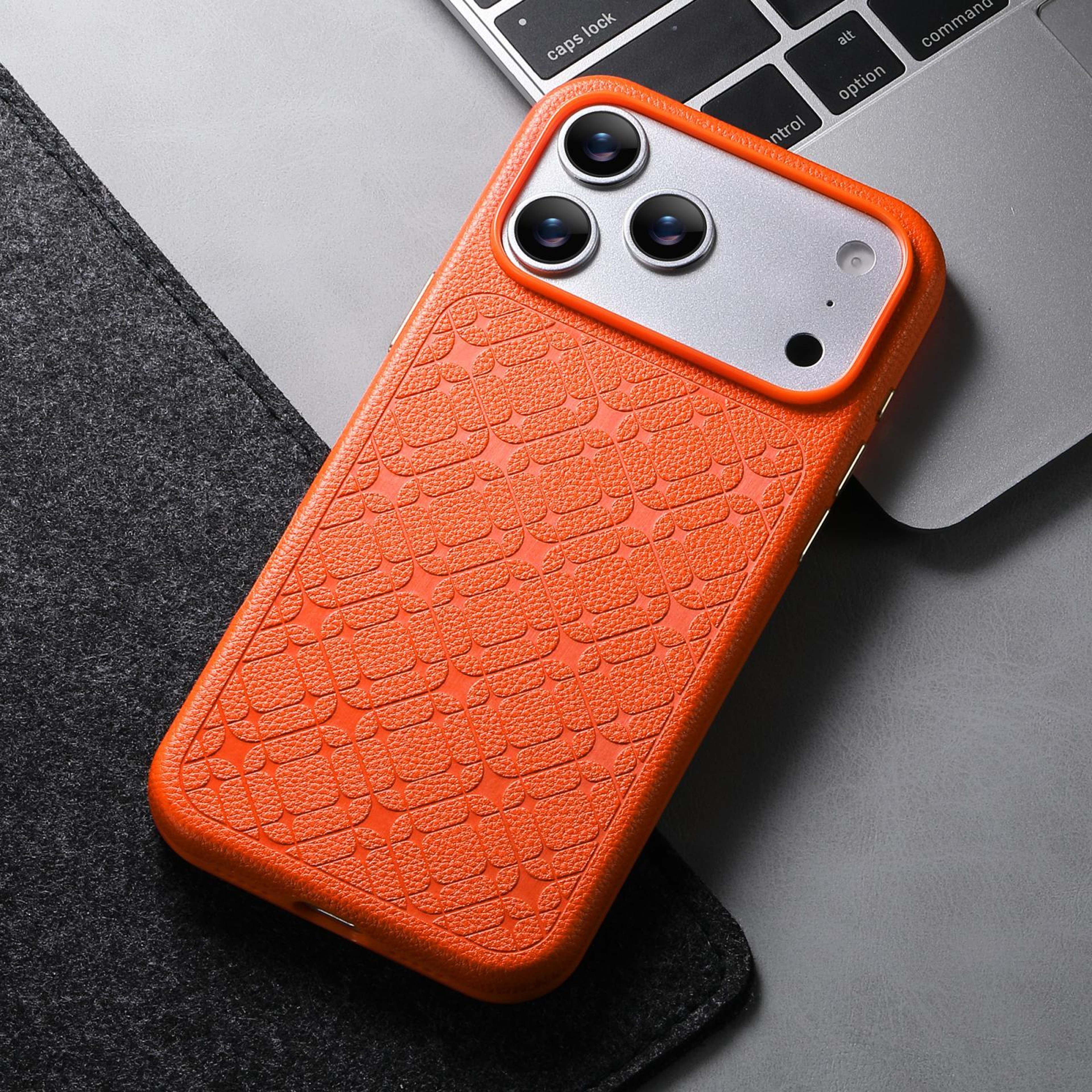 IPhone 18 Pro Max Starlight Plaid PU TPU Protective Case 3