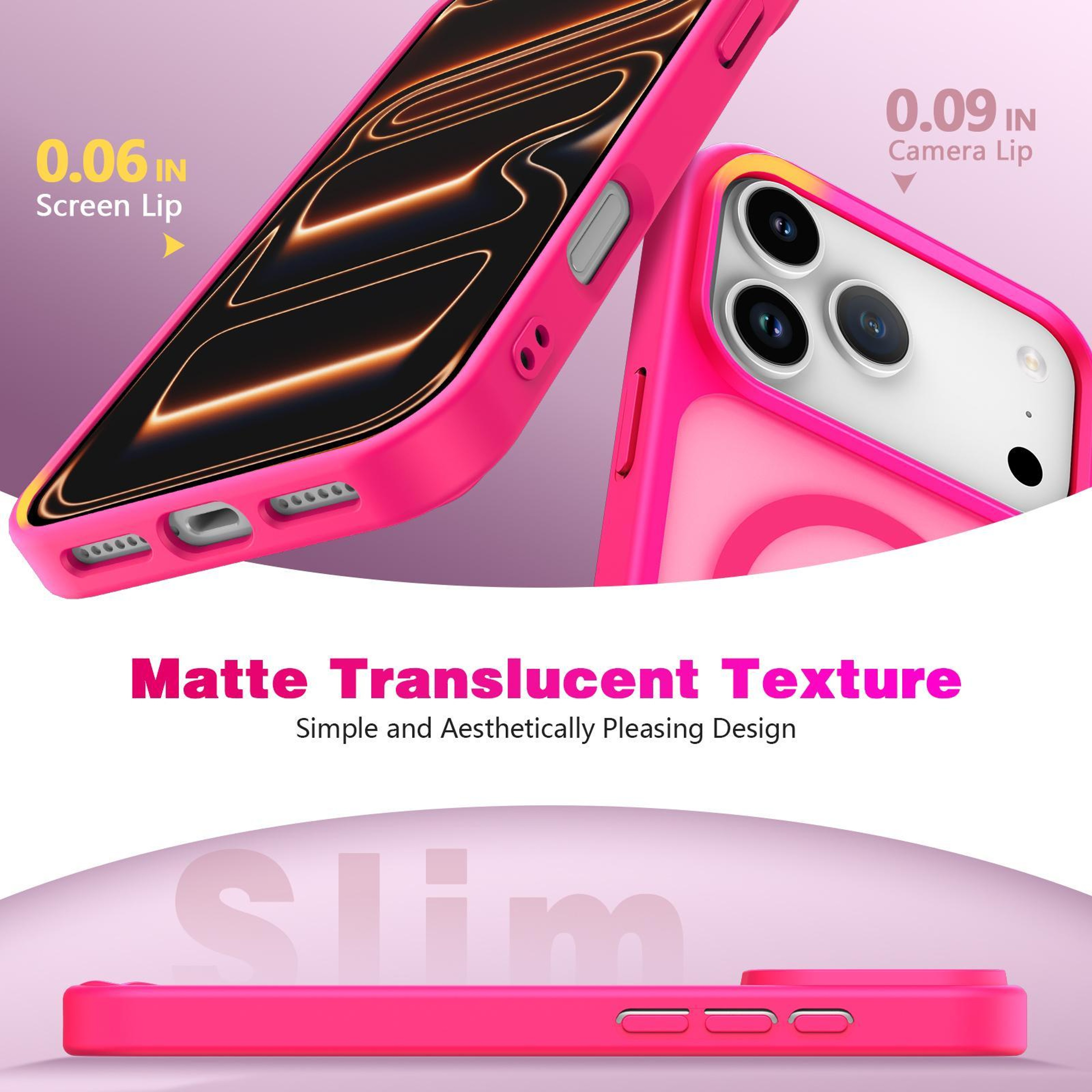 Magnetic IPhone 18 Pro Max Hybrid PC TPU Shockproof Phone Case 2
