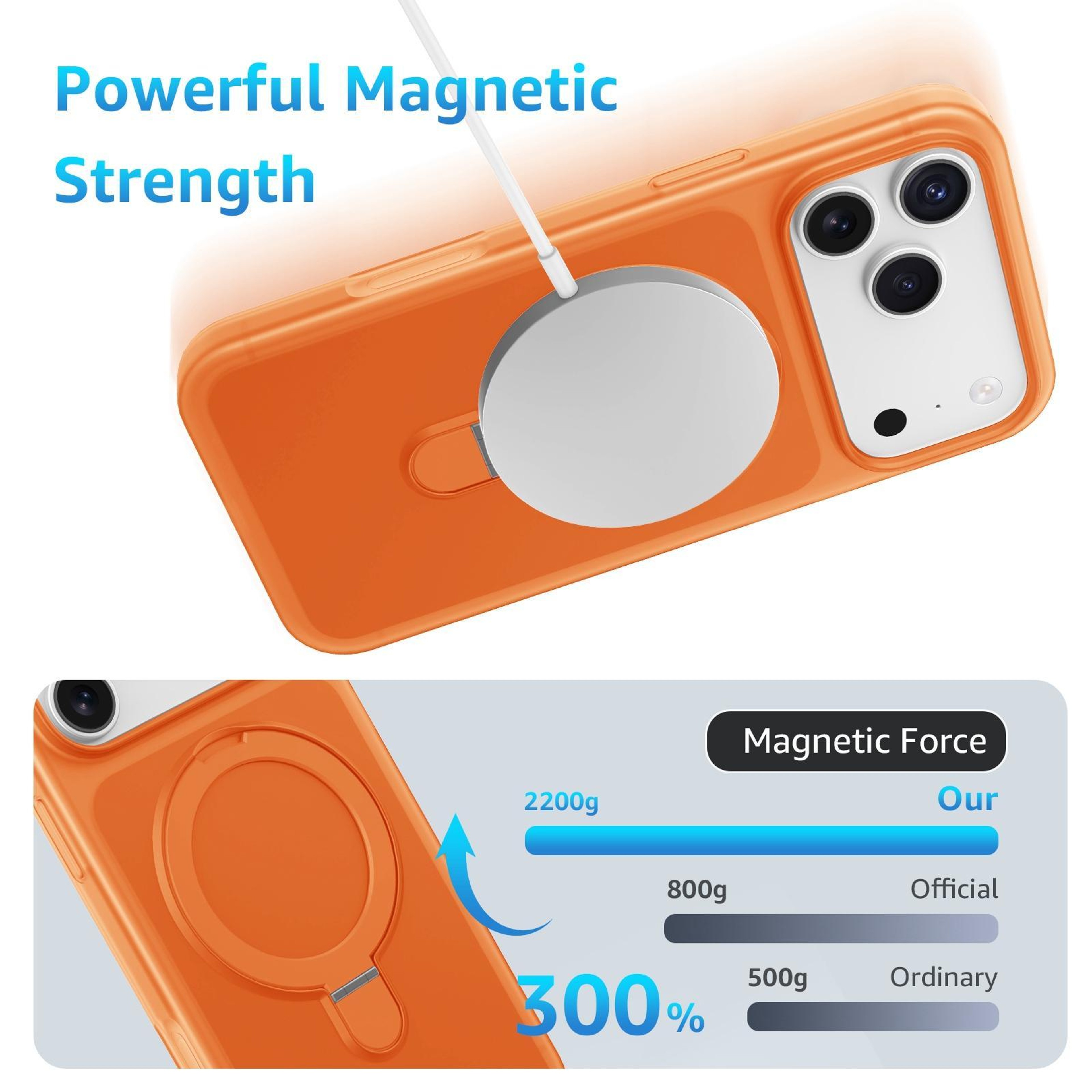 IPhone 18 Pro Magnetic Pivot Kickstand Case With Skin Feel Finish 4