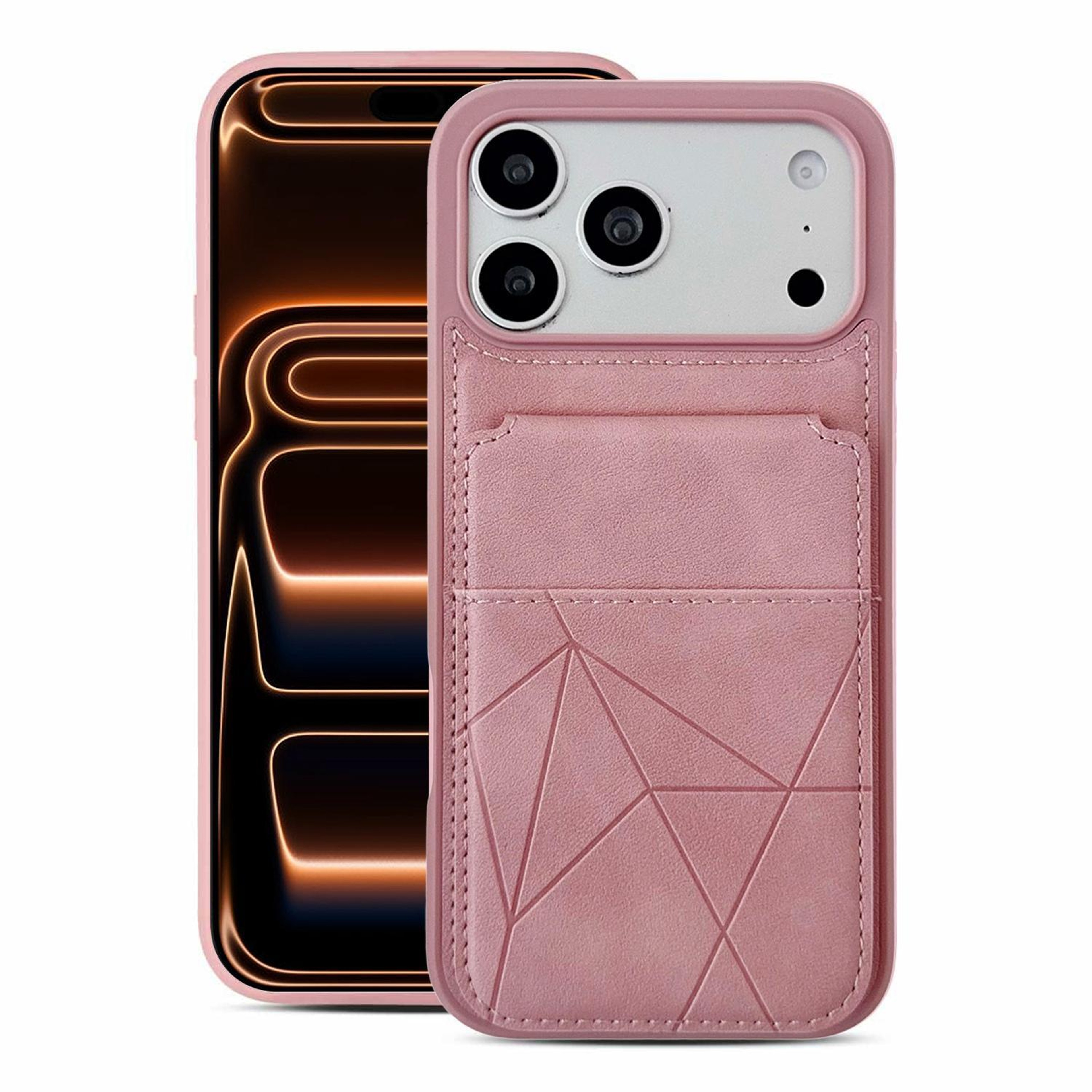 18 Pro Vertical Flip Wallet Phone Case With Card Holder And Kickstand 0