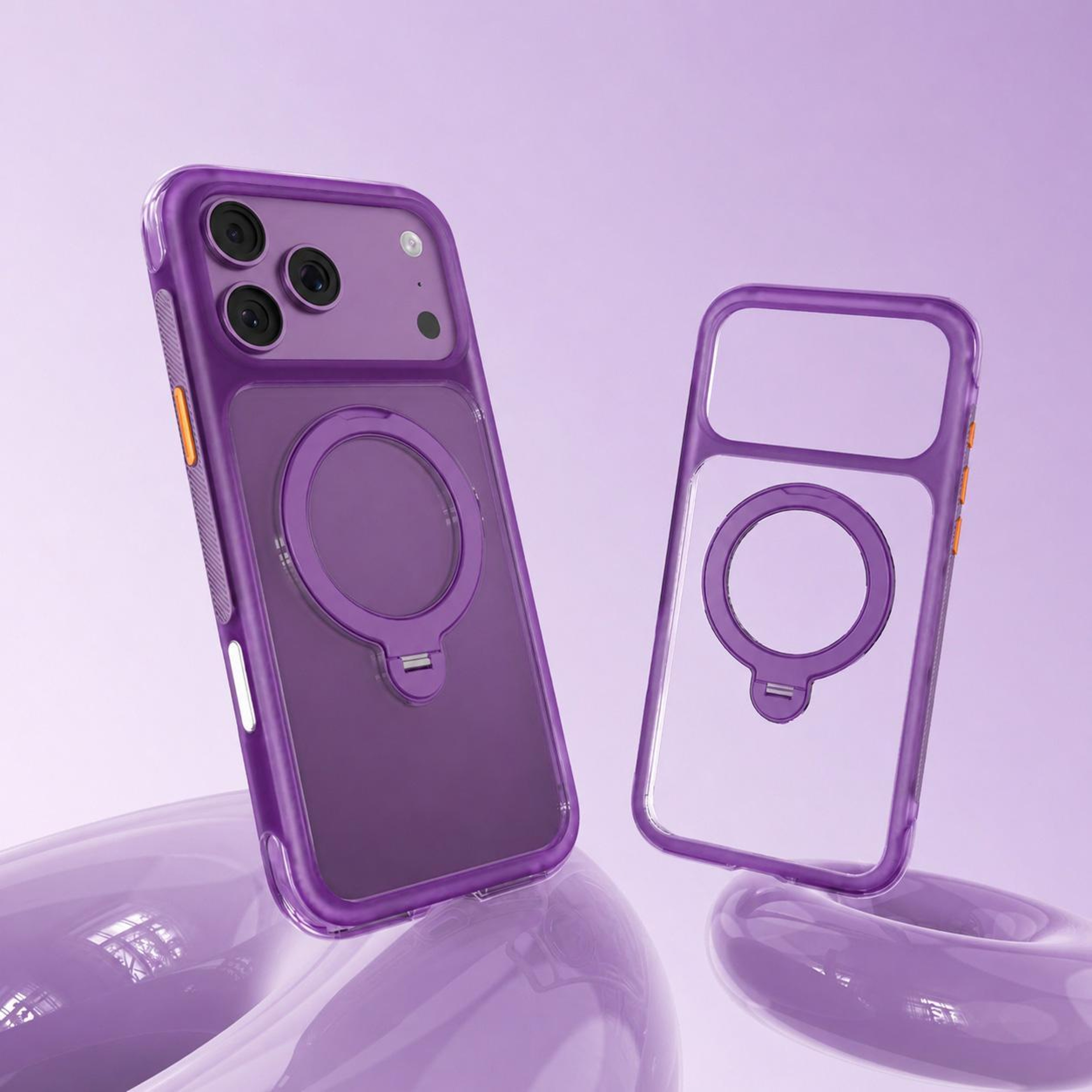 IPhone 18 Pro Max Magnetic Stand Case With 360 Rotating Holder 2