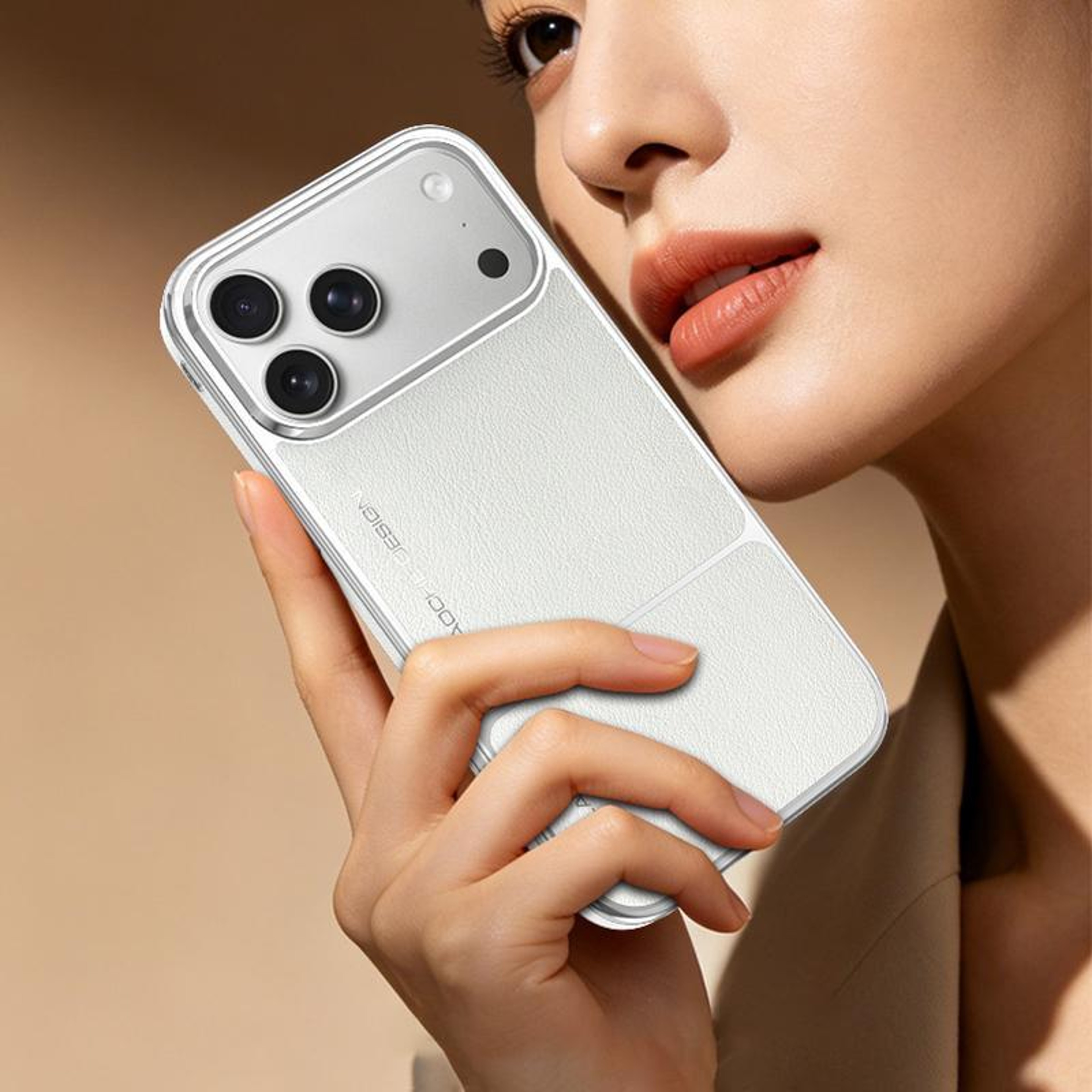 Electroplated Magnetic Phone Case For IPhone 18 Pro Max With PU And PC Hybrid Protection 1
