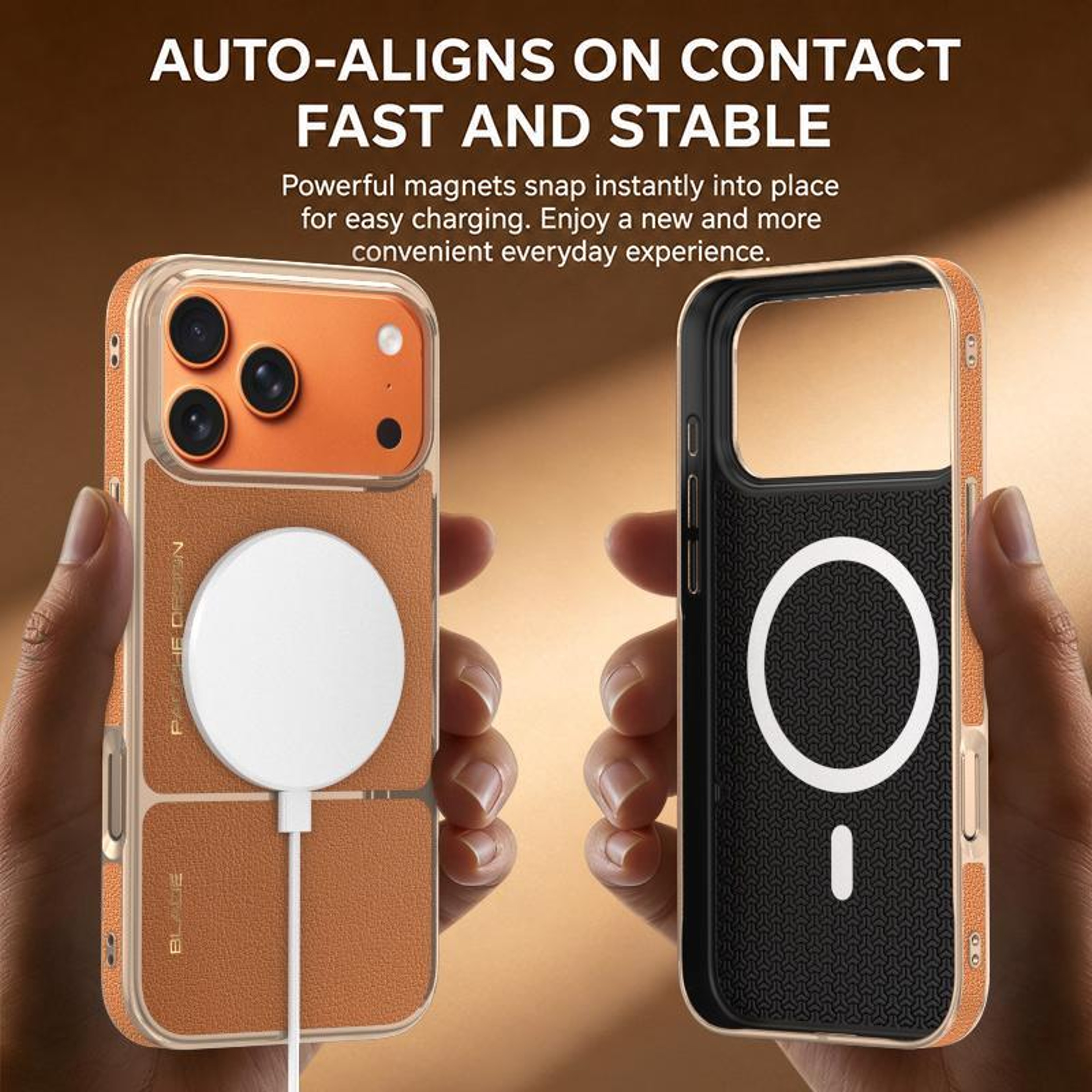 Electroplated Magnetic Phone Case For IPhone 18 Pro Max With PU And PC Hybrid Protection 7