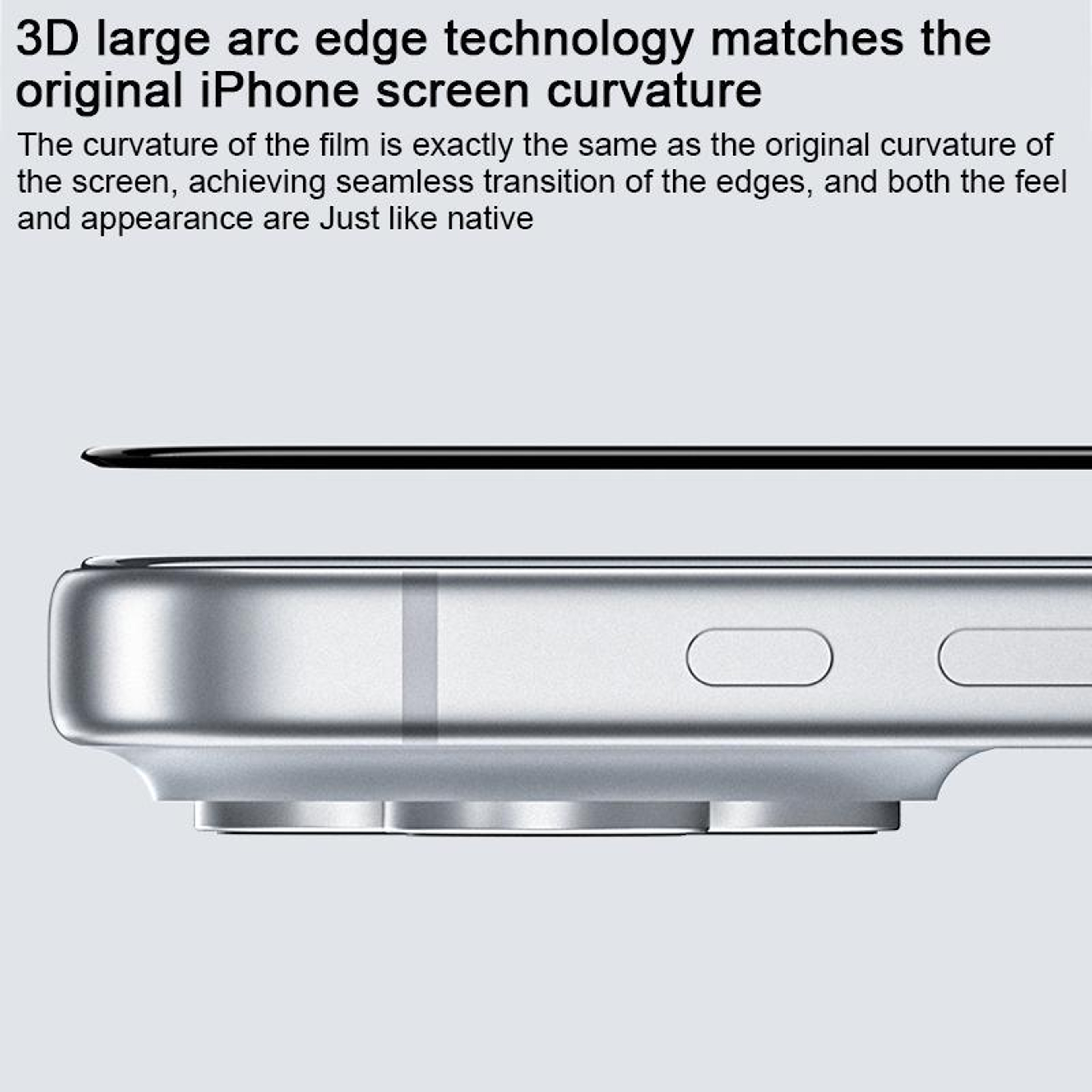 iPhone 18 Pro Max Tempered Glass Screen Protector with 3D Curved Edges – view 8