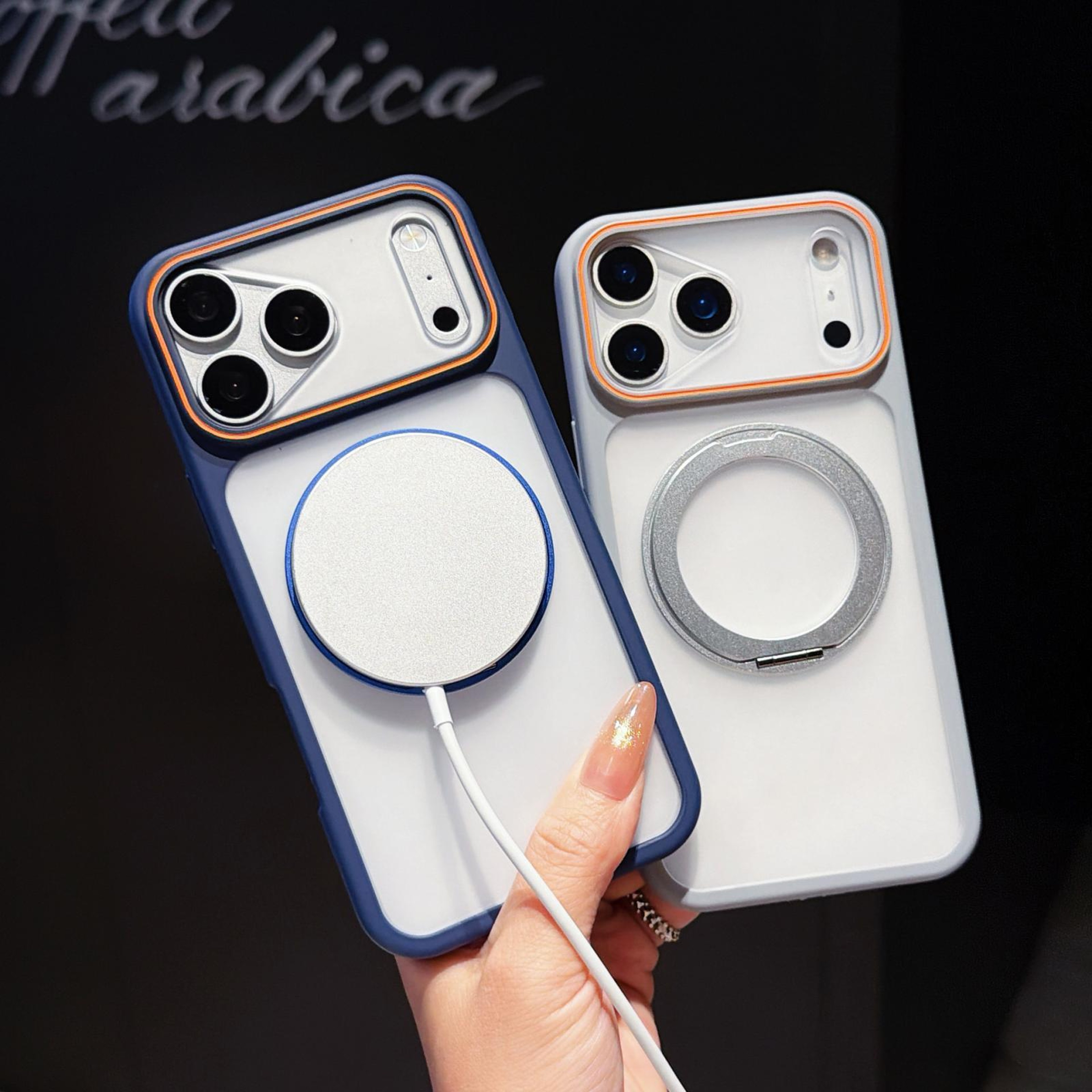 18 Pro Max Magnetic Phone Case With 360 Degree Rotating Ring Holder 4