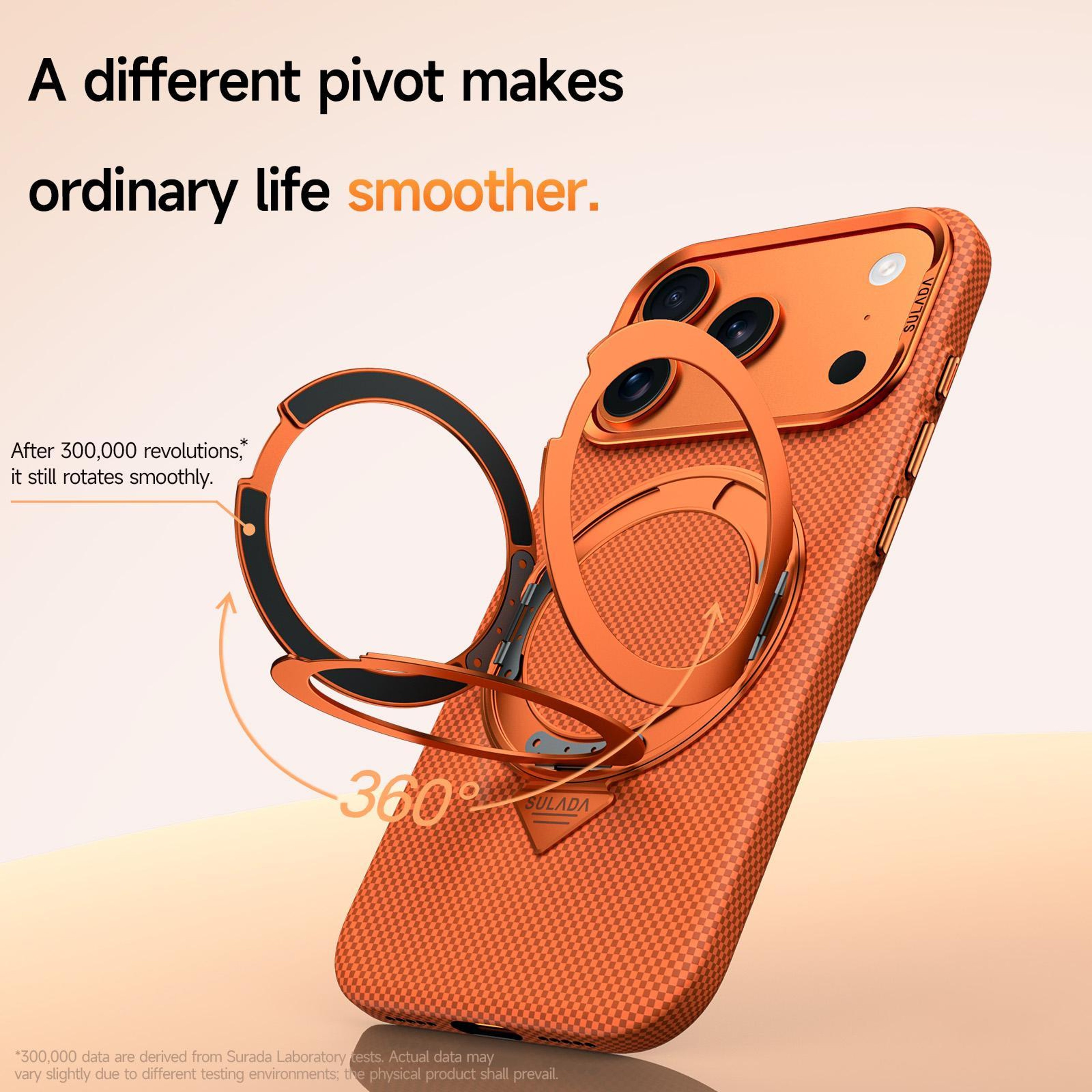 IPhone 18 Pro Max KevlarTextured Magnetic Case With 360Degree Rotating Holder 4