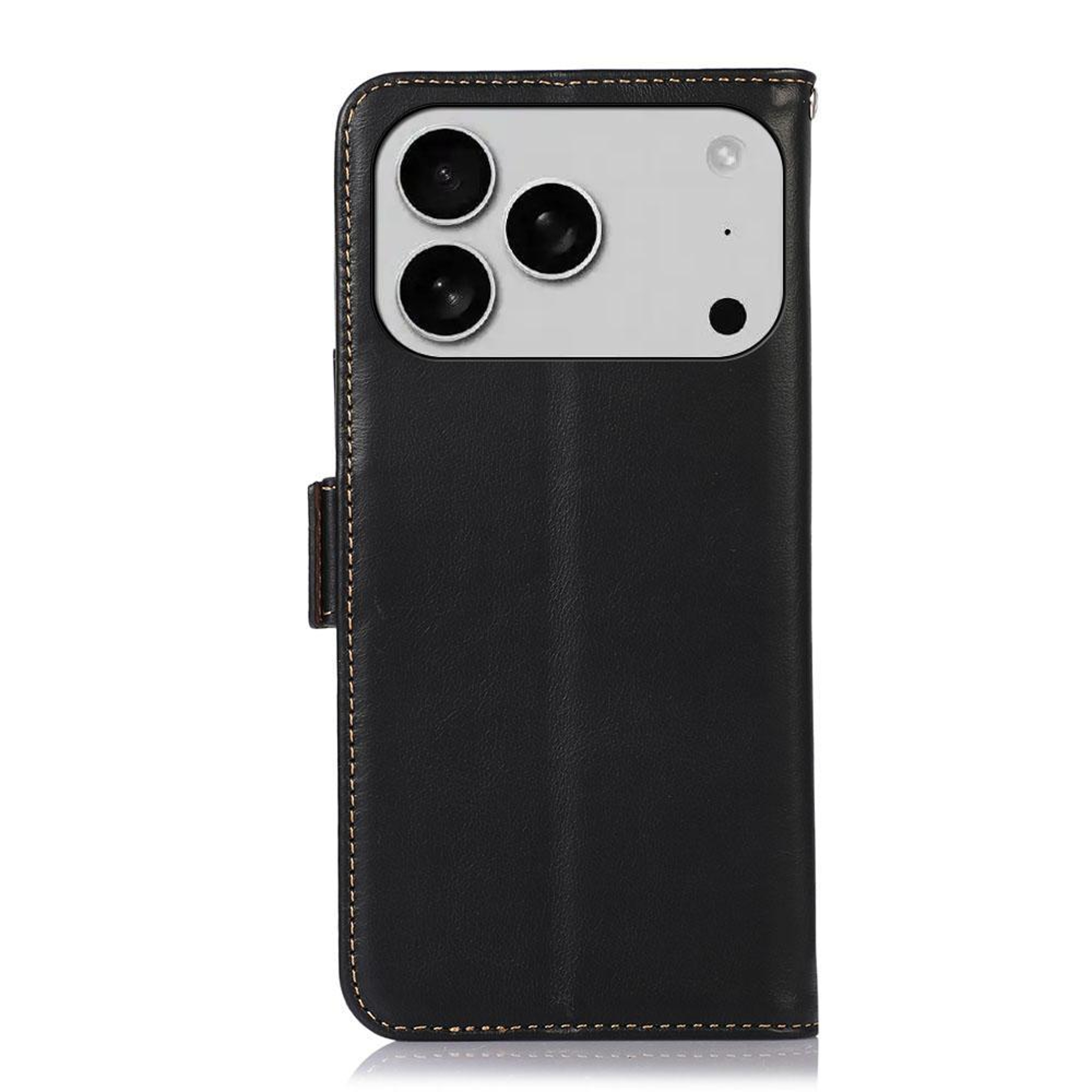 IPhone 18 Pro Max Crazy Horse Cowhide Leather Wallet Case With Stand And RFID Shielding 2