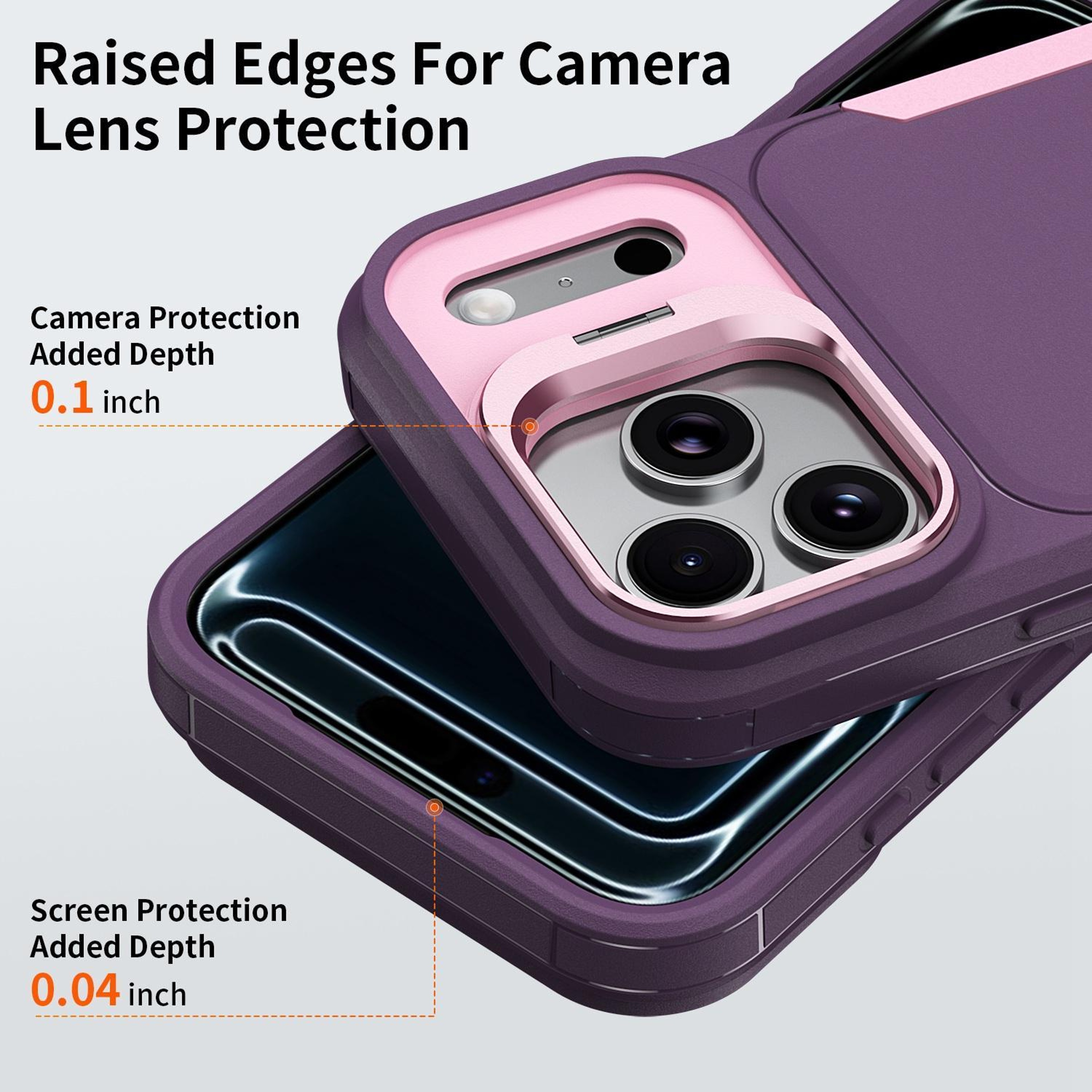 IPhone 18 Pro Max Adjustable Lens Holder Protective Phone Case 4