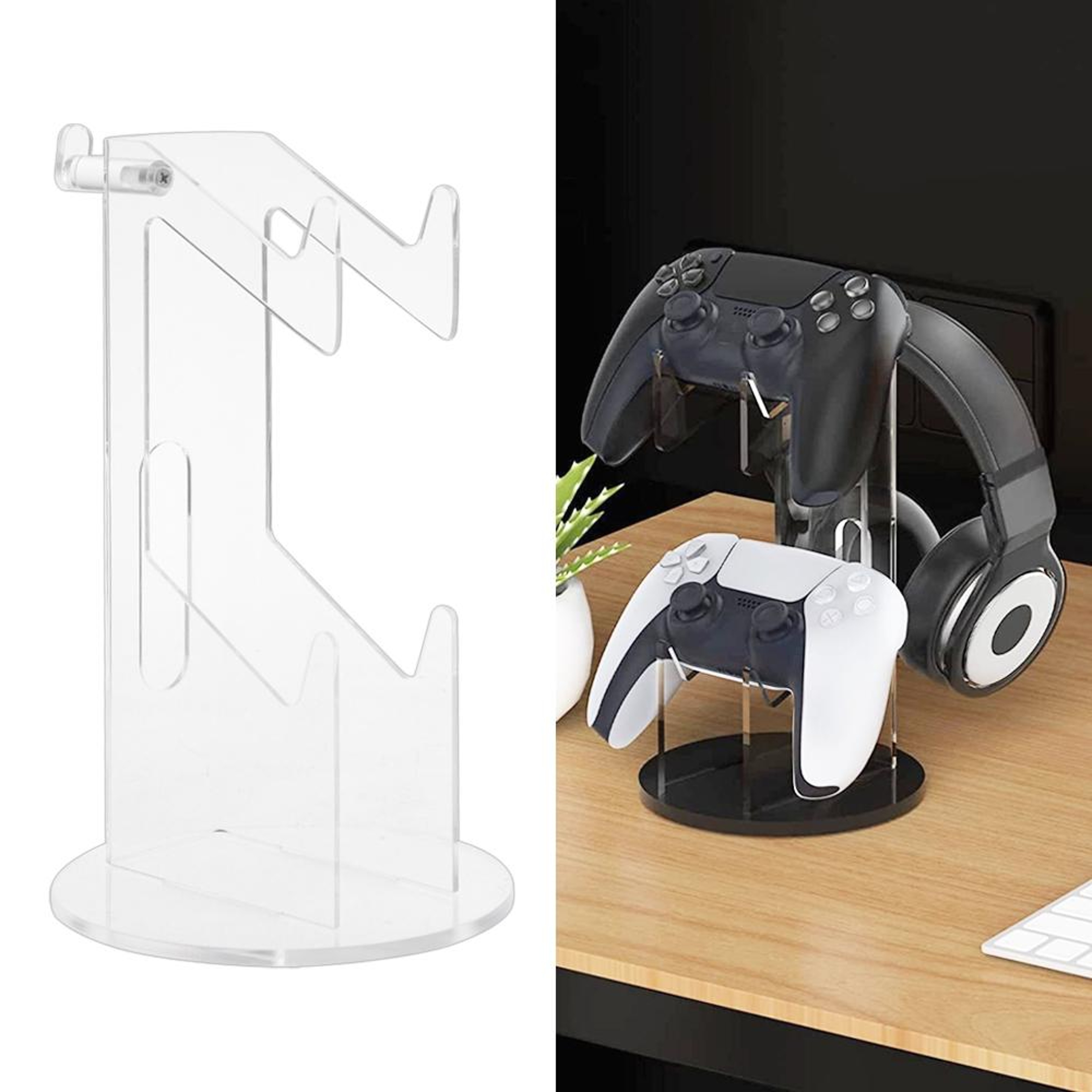 Dual Game Controller Stand Acrylic Desktop Holder for PS5 PS4 PS3 and PS2 – view 8